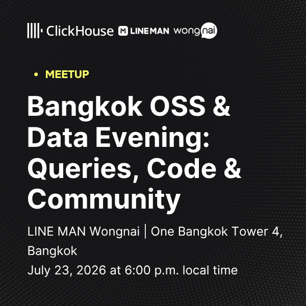 Bangkok OSS & Data Evening: Queries, Code & Community