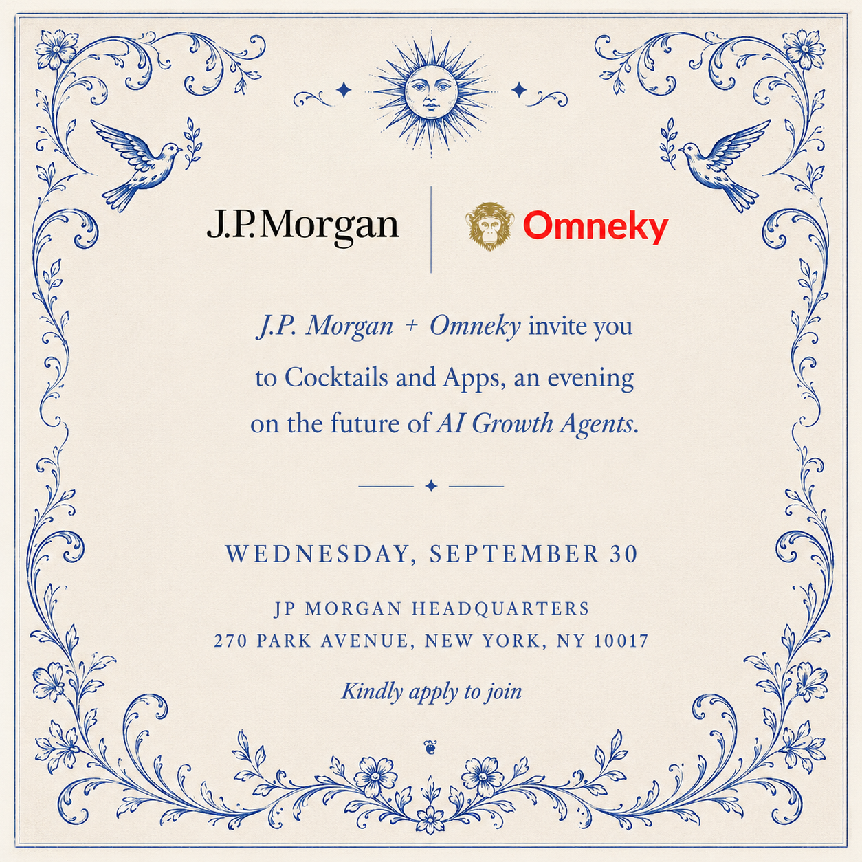 JP Morgan + Omneky: Koktajle i aplikacje