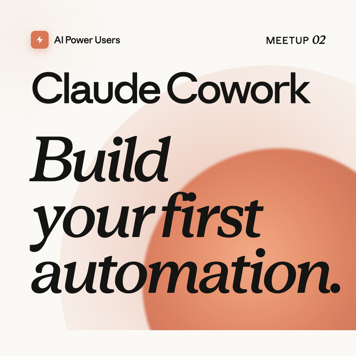 Cover art for #Build Your First Automation with Claude Cowork (Meetup #2) — Singapore