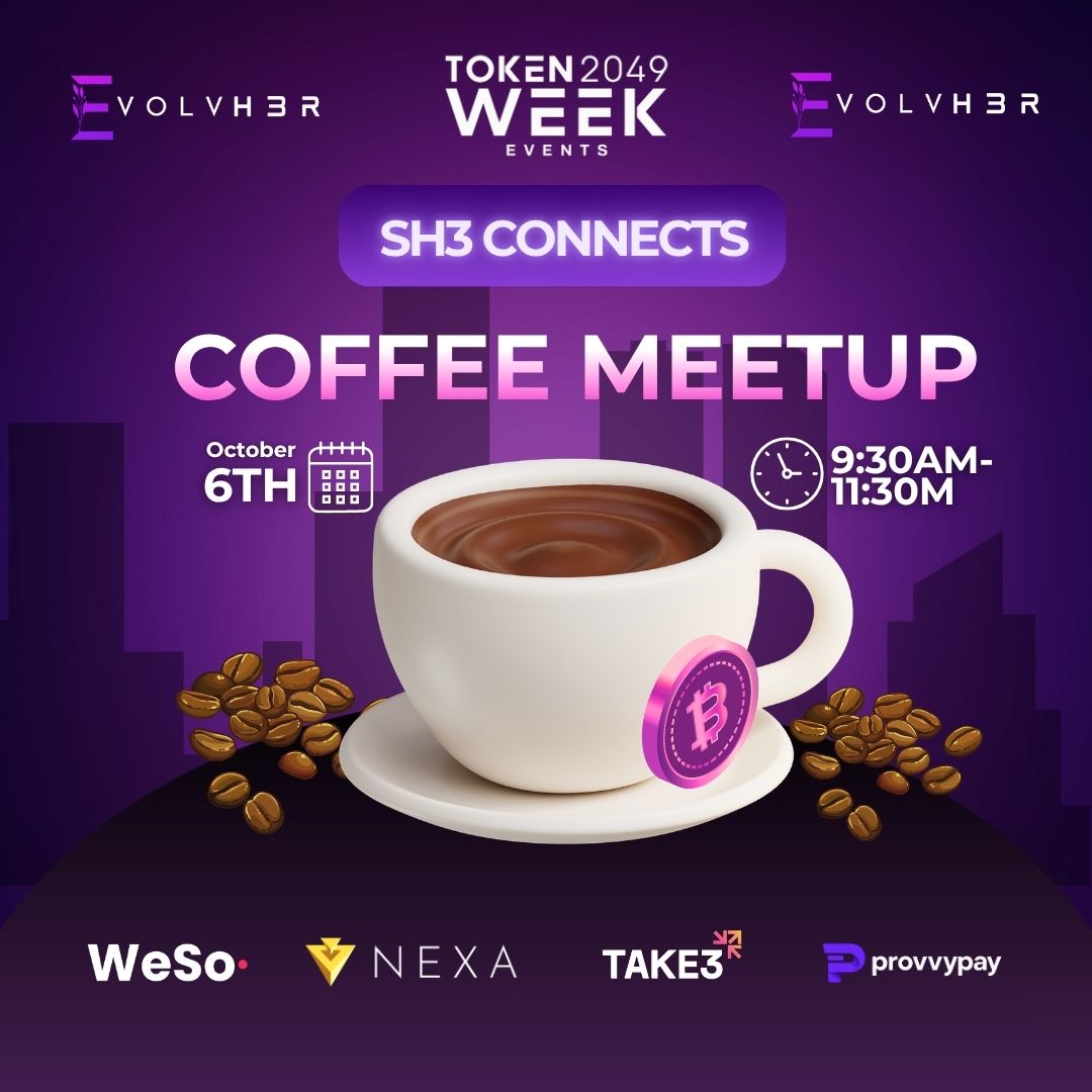 SH3 Connects Coffee Meetup Singapore Edition Token2049 💫