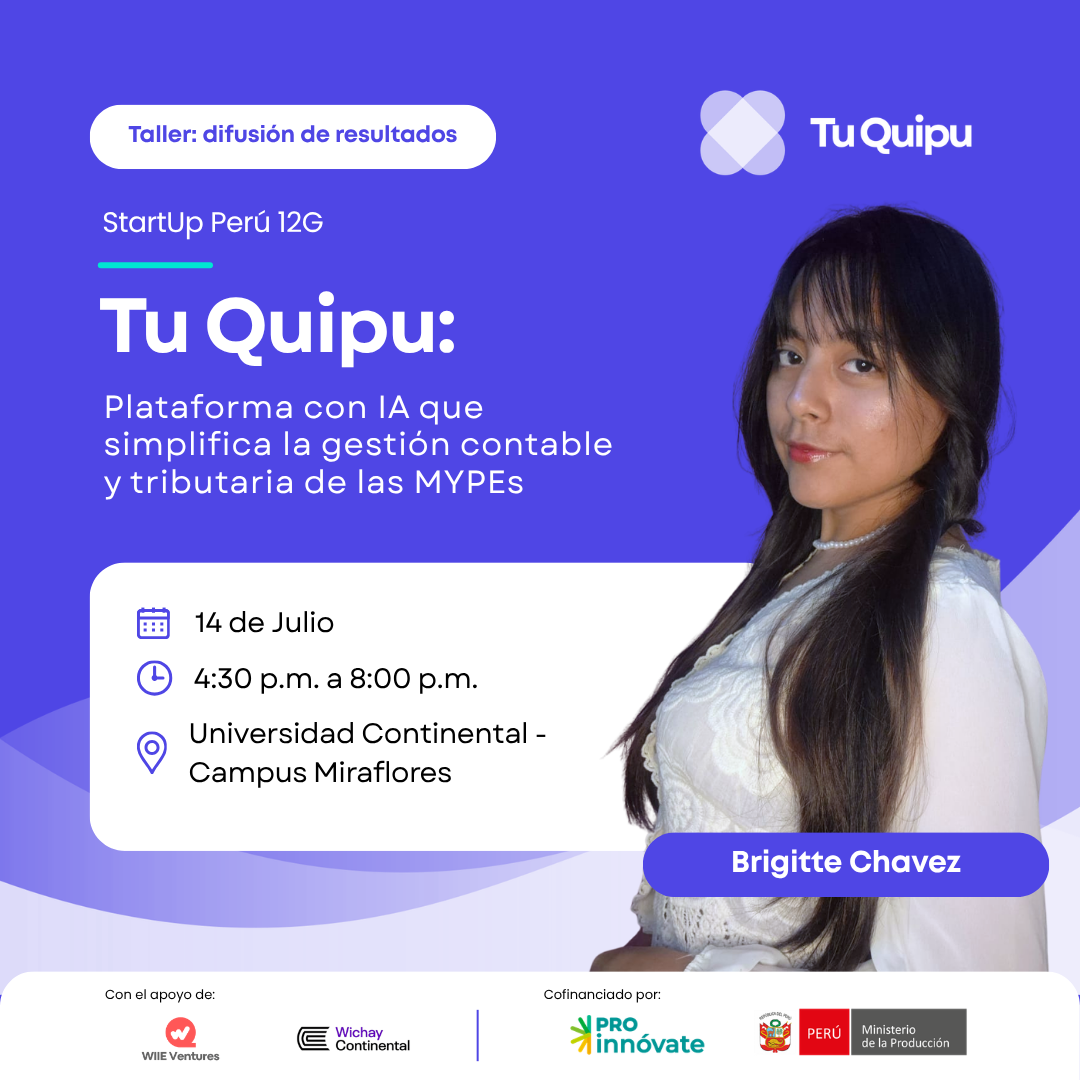Taller de Difusión de Resultados SUP 12G – Tu Quipu