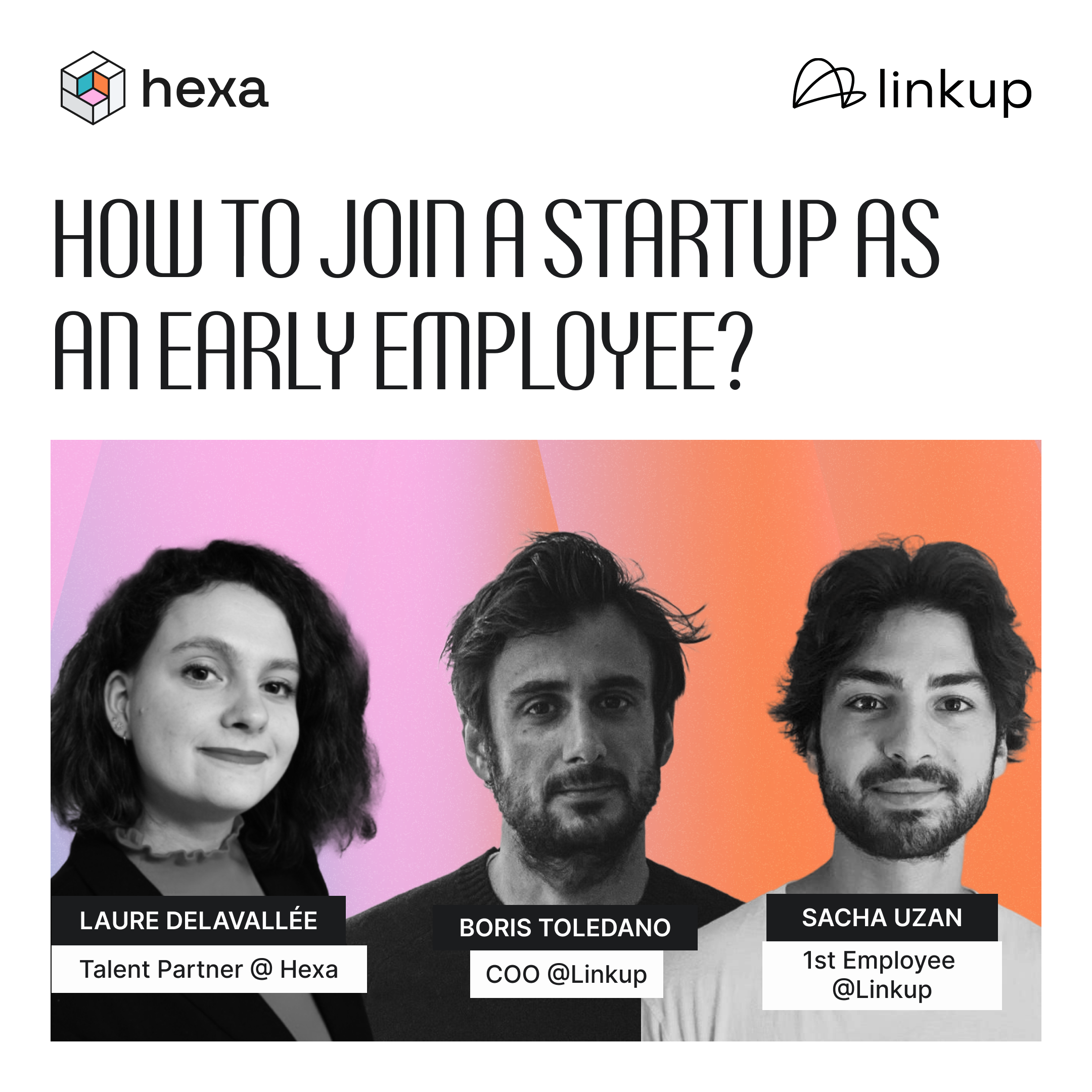 Joining a startup as an Early Employee - Hexa x Early Builders