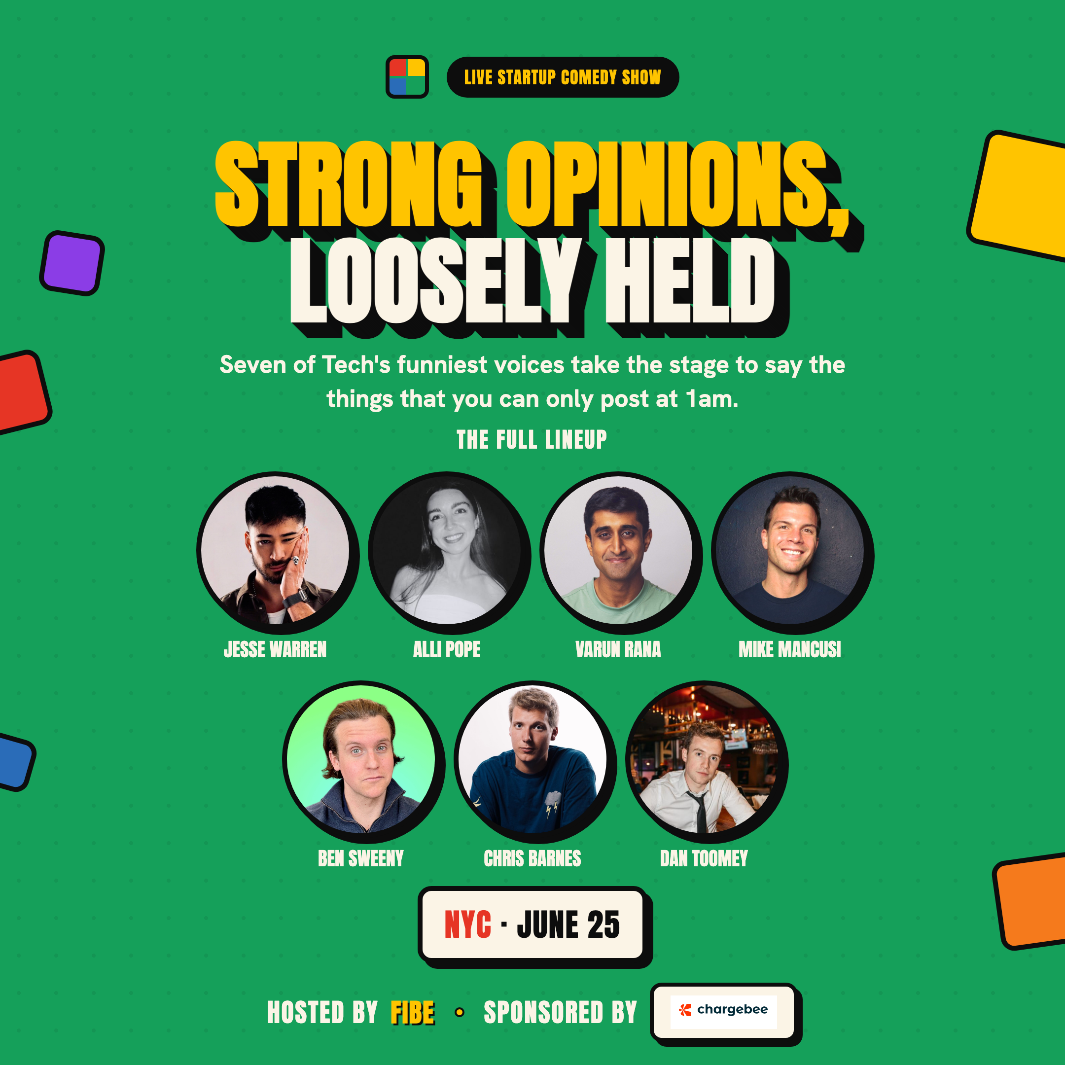 Cover art for #Strong Opinions, Loosely Held: Startup Comedy Show & Party — New York, NY