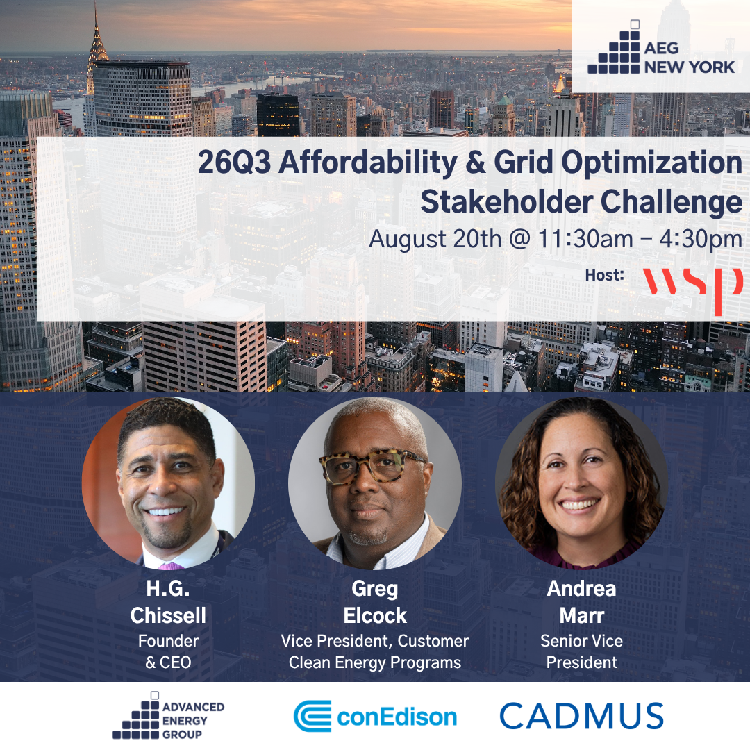 AEG New York 26Q3 Stakeholder Challenge: Affordability & Grid Optimization