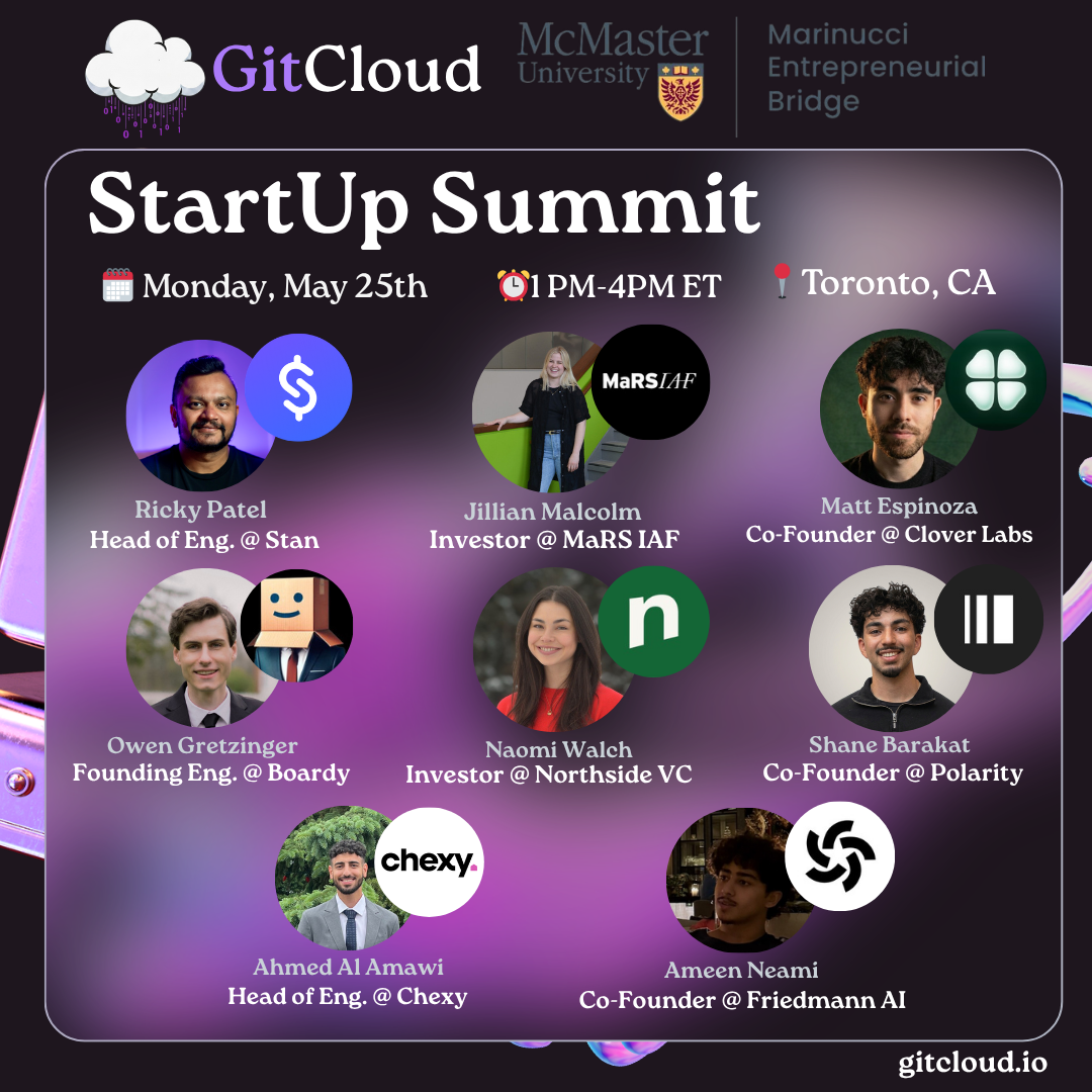 StartUp Summit w/Boardy, Stan, Chexy, MaRS IAF, Polarity, Northside VC & more.