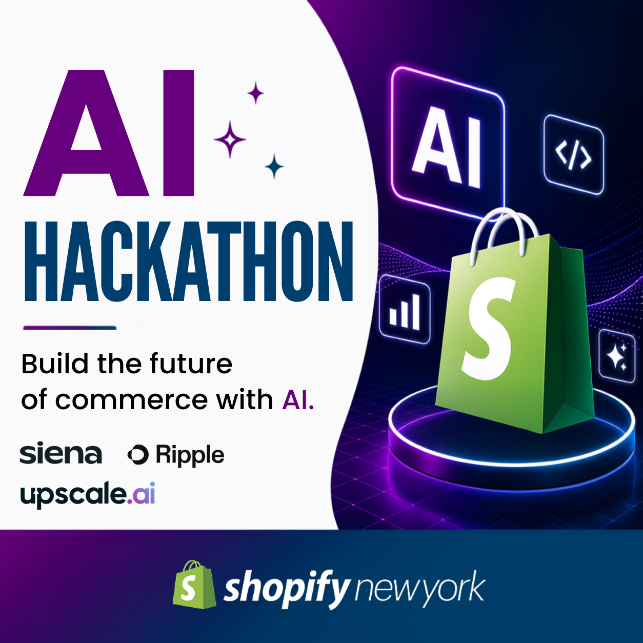 Cover art for #Shopify AI Hackathon & AI Office Hours | Upscale AI x Siena AI — Shopify NY