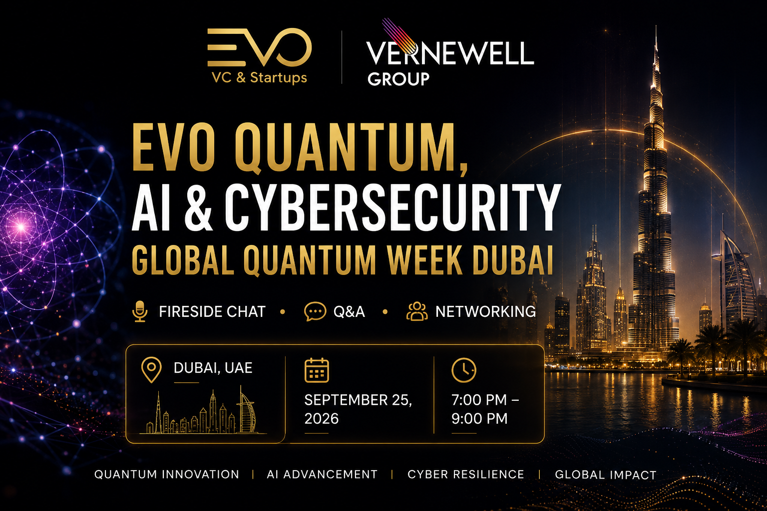 EVO Dubai Quantum, AI & Cybersecurity (Global Quantum Week Dubai)