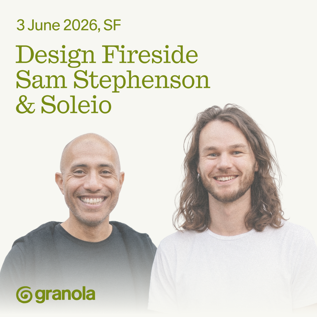 Cover art for #Granola Fireside with Soleio and Sam Stephenson — San Francisco, CA