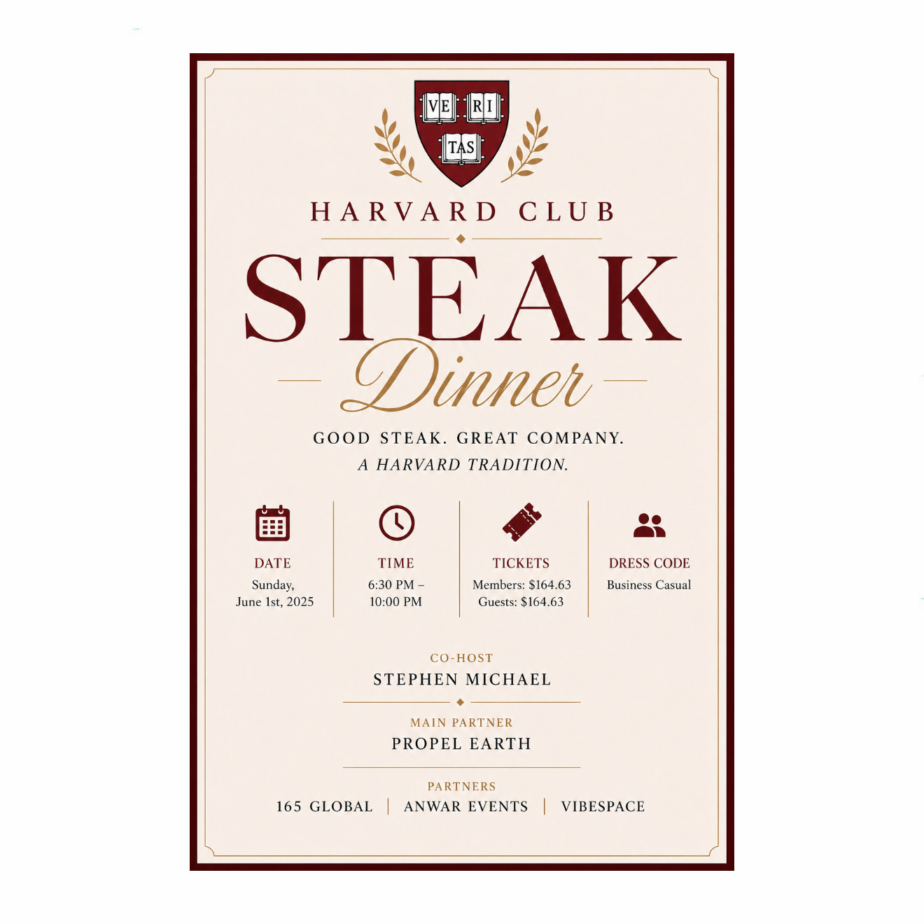 Cover art for #Steak Dinner at the Harvard Club — Harvard Club of New York City