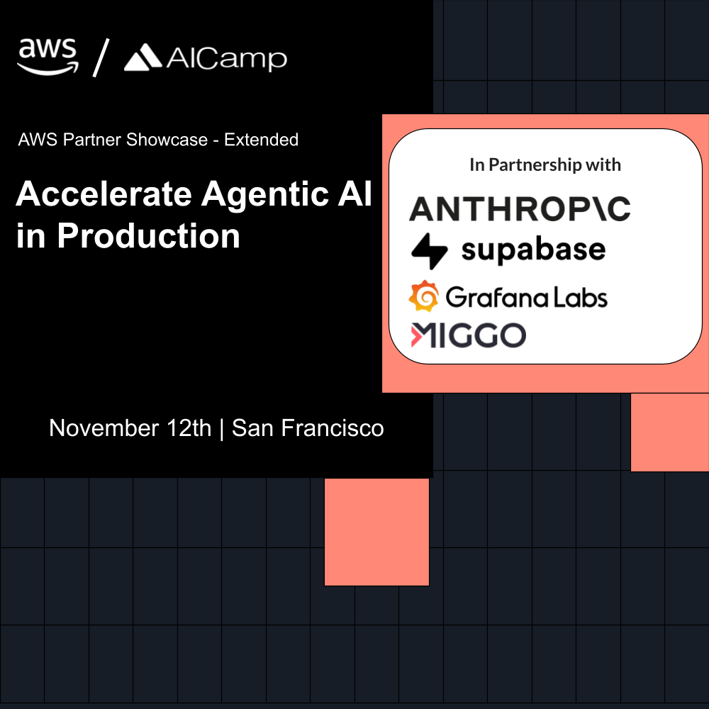 [SF] AWS Partner Showcase Extended with Anthropic, Grafana, Supabase, Miggo