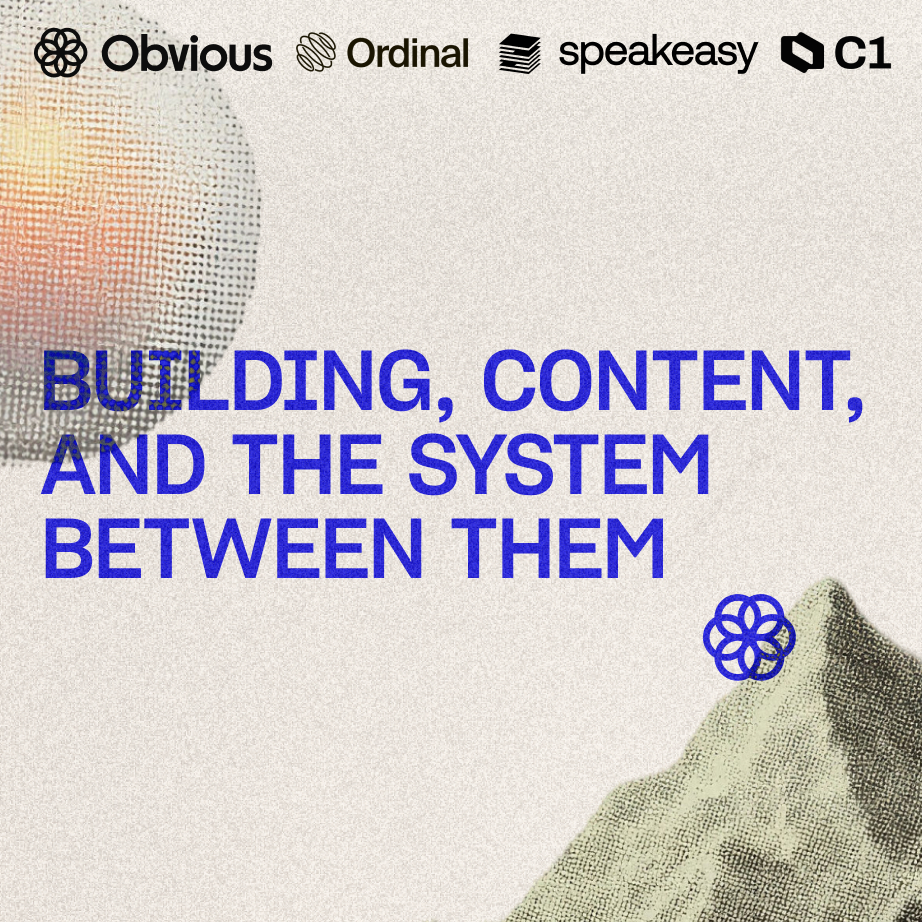 Turning Your Build Process Into a Content Engine by Obvious, Ordinal & Speakeasy