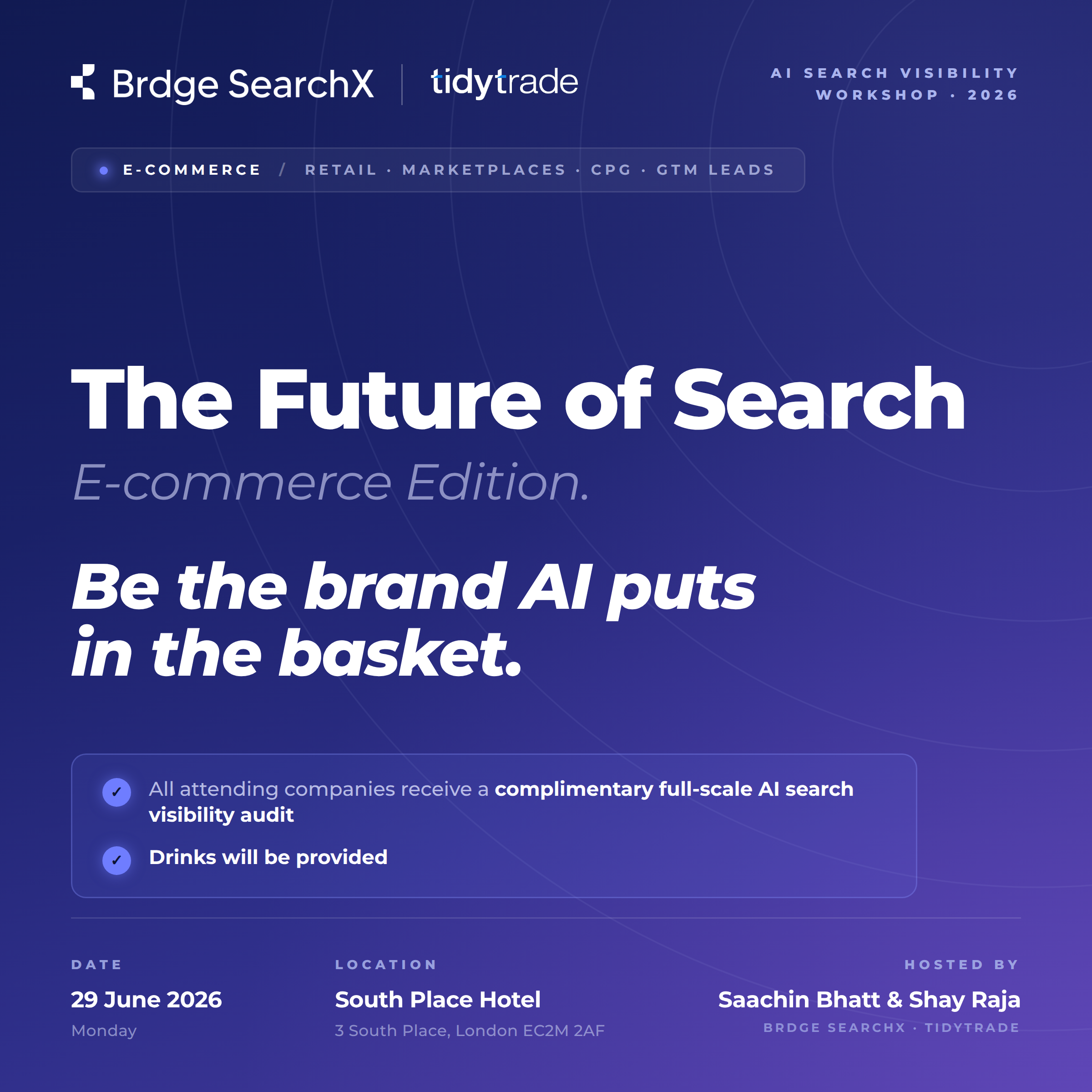 Brdge SearchX | Tidy Trade – The New Search Playbook: E-commerce Edition