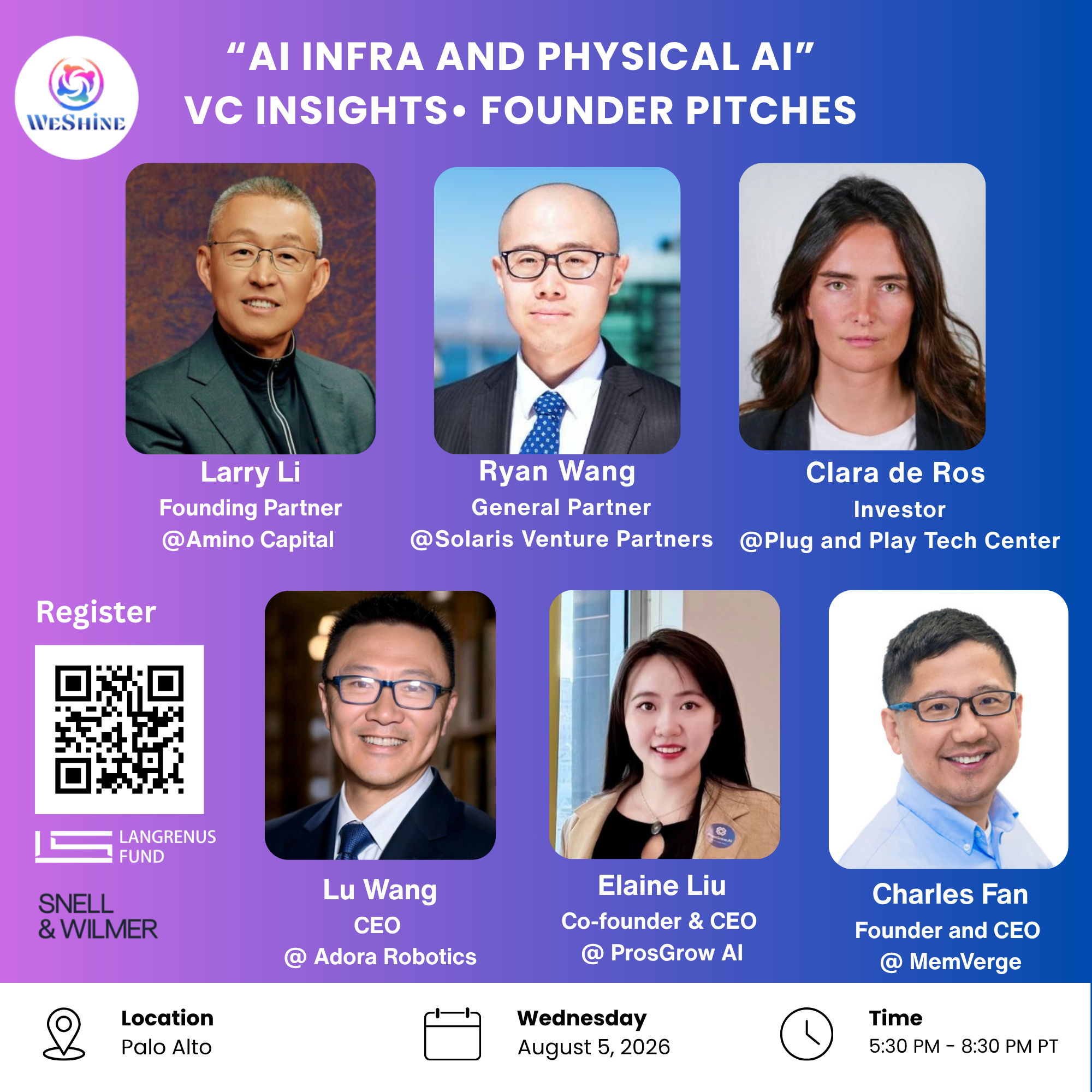 “Physical Intelligence and AI Infra” VC Insights• Founder Pitches