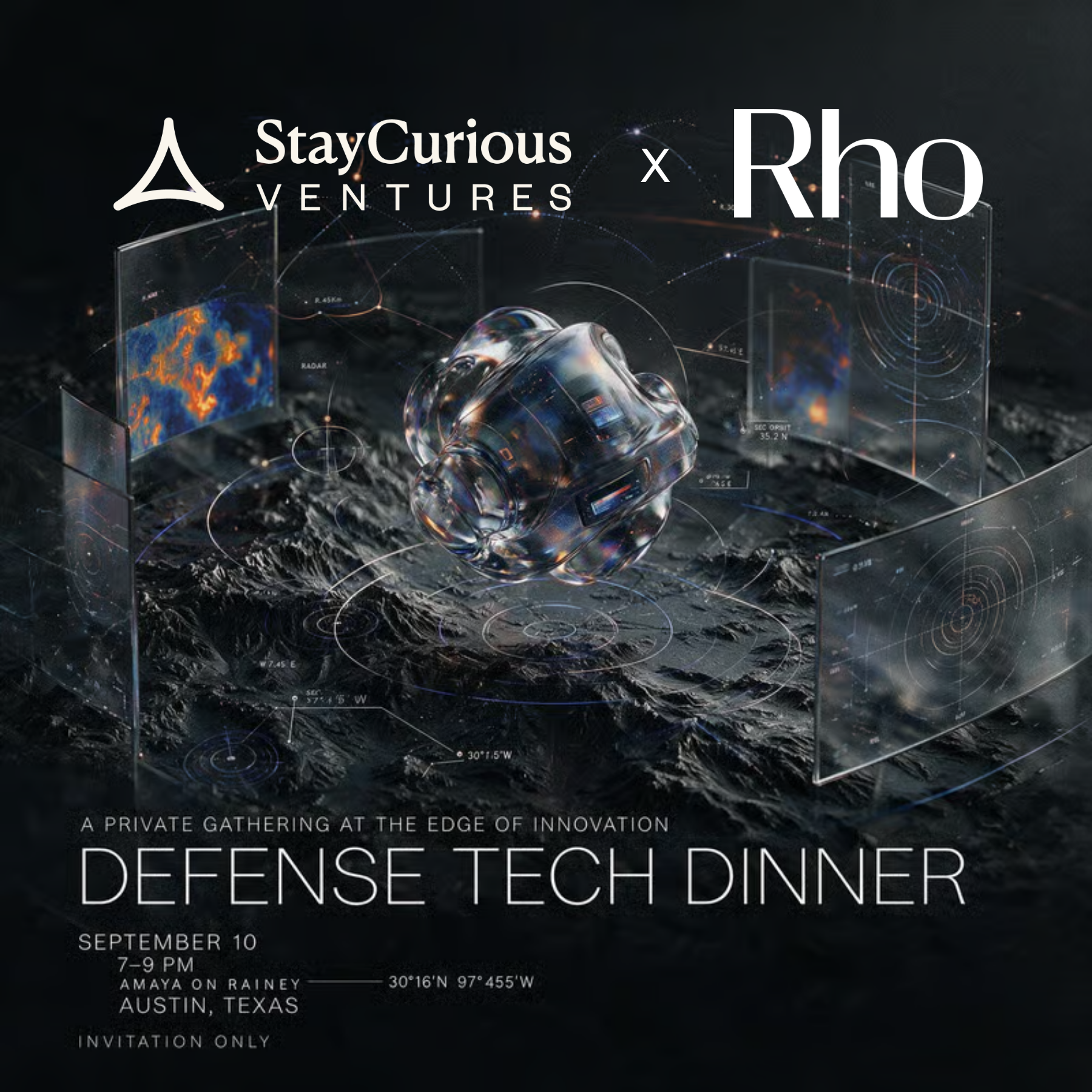 Defense Tech Dinner flyer