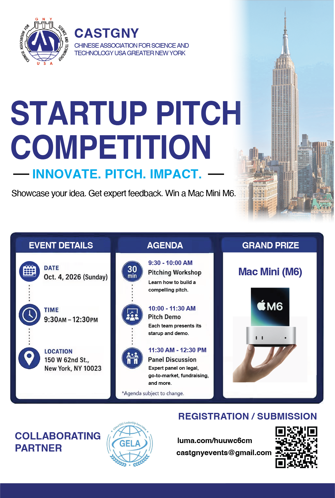 CAST-GNY Startup Pitch Competition 2026