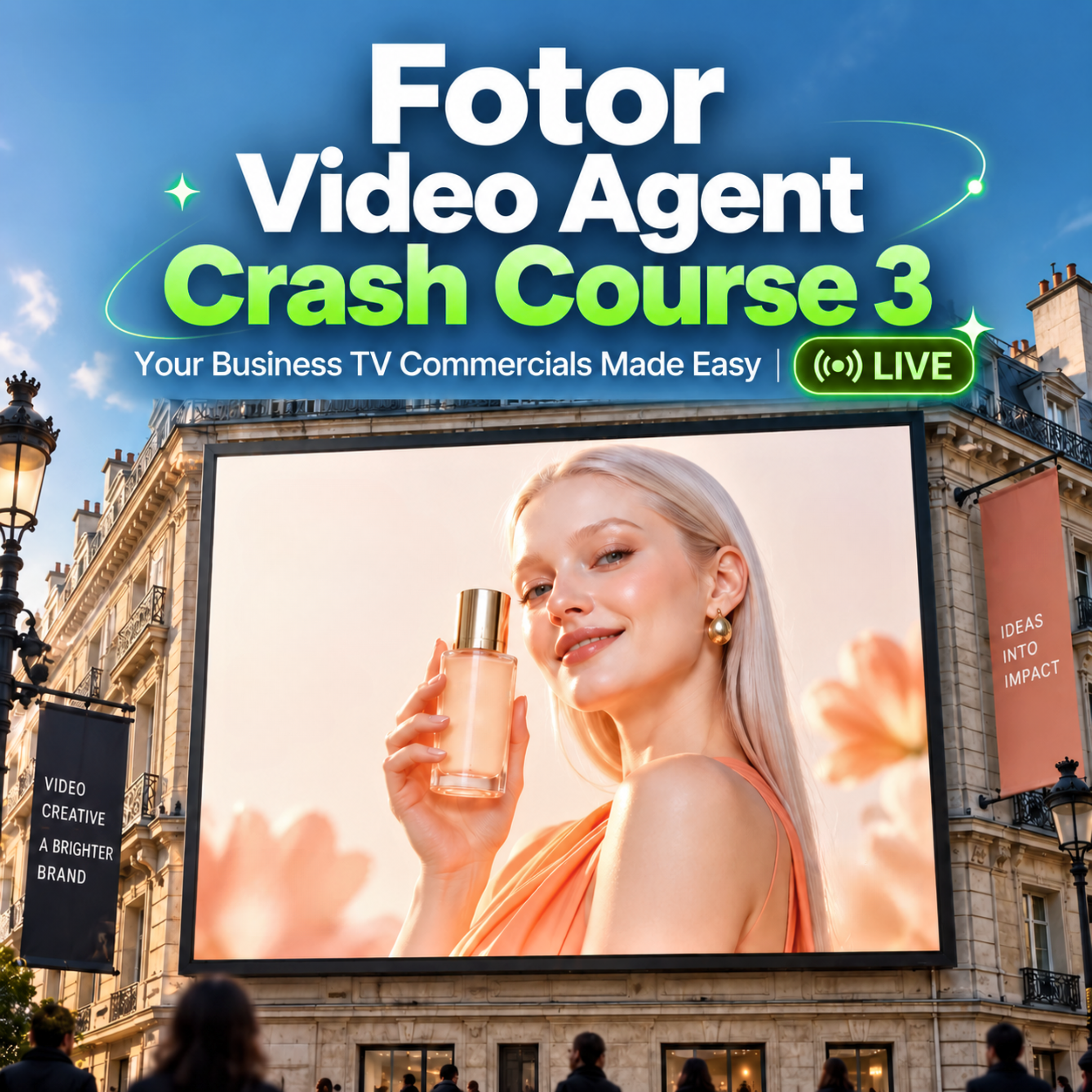 Kurs Crash Fotor Video Agent: Twoje Reklamy Telewizyjne Bez Trudności | NA ŻYWO