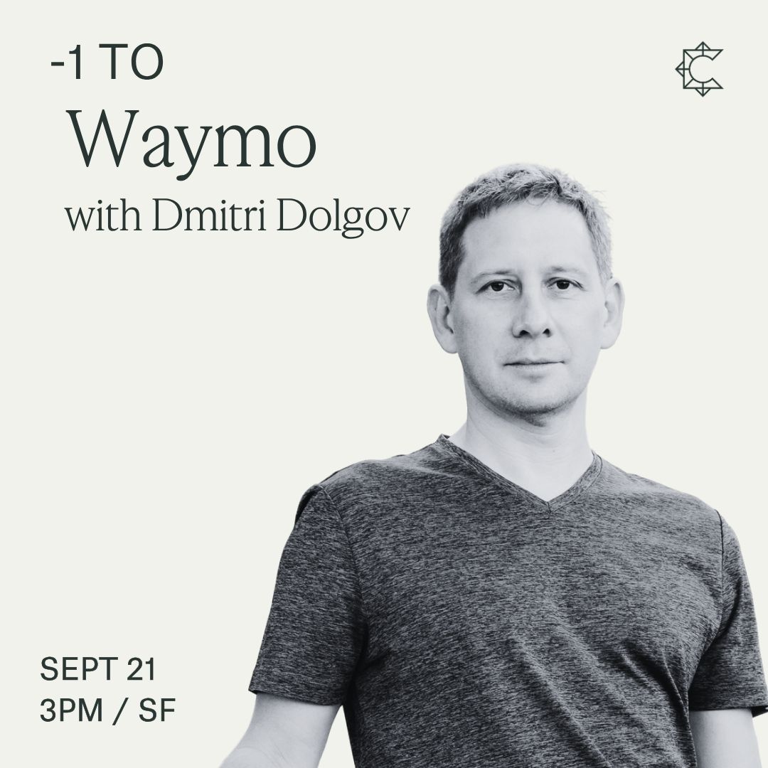 -1 to Waymo with Dmitri Dolgov