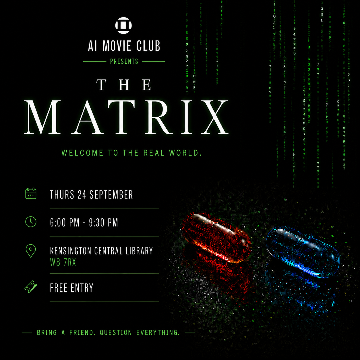 AI Movie Club x The Matrix (1999)