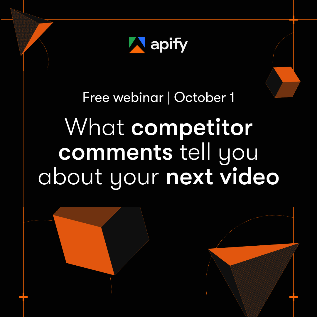 Webinar: What competitor comments tell you about your next video