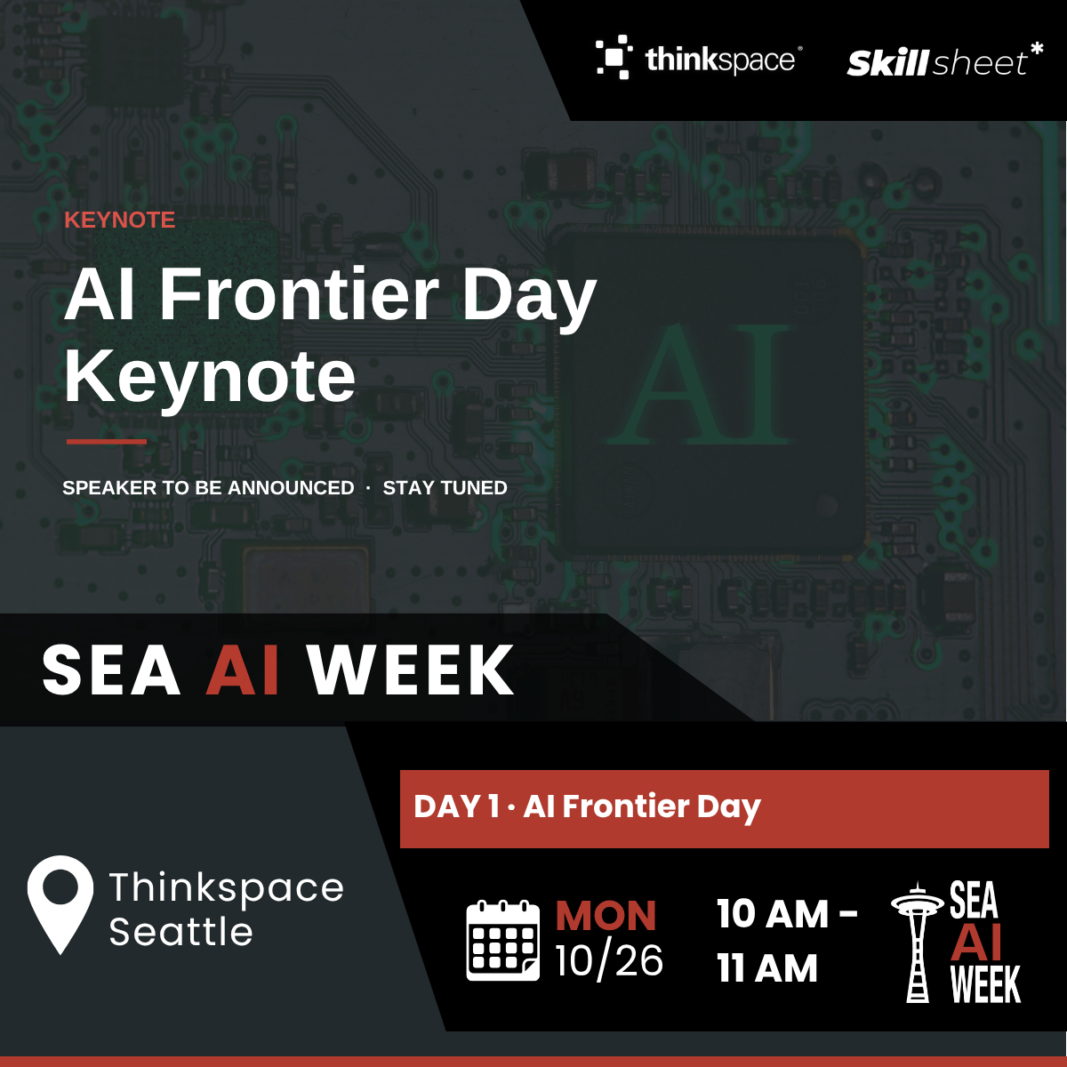 [SEA AI WEEK] AI Frontier Day - Keynote
