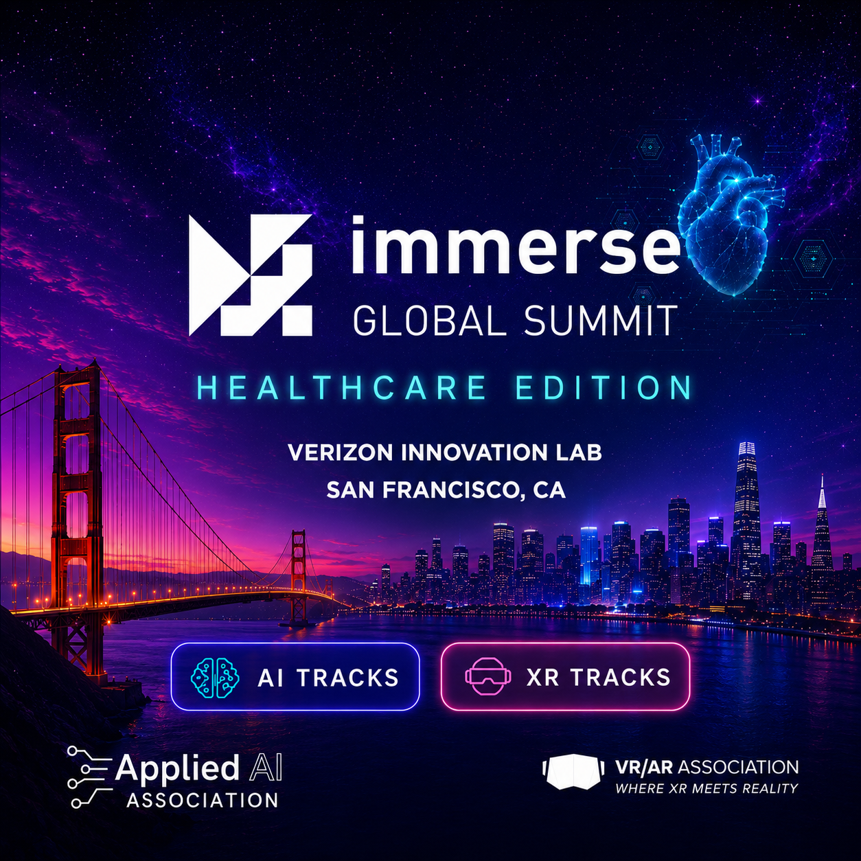 Глобальный саммит Immerse - Издание в сфере здравоохранения, трек AI и трек XR