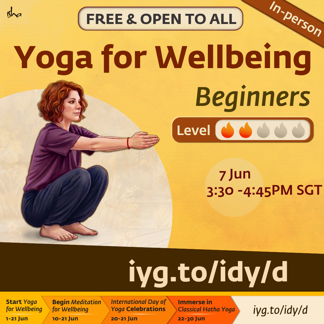 Cover art for #Yoga for Wellbeing (Level 2) — Isha Yoga Center, Singapore