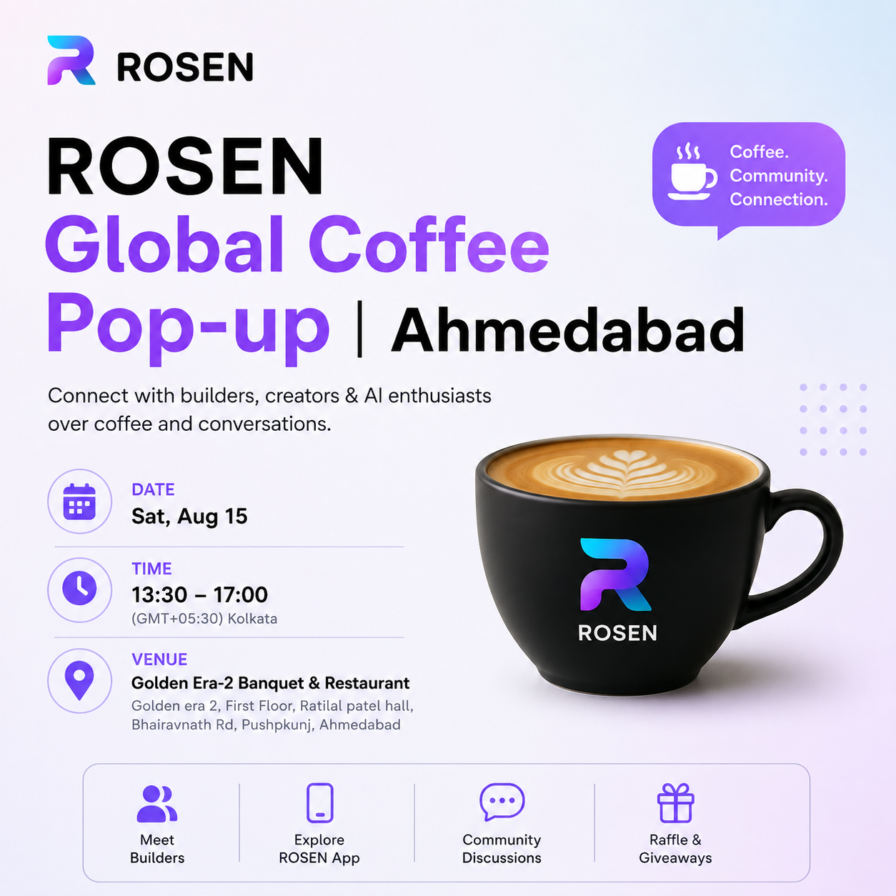ROSEN Global Coffee Pop-up | Ahmedabad