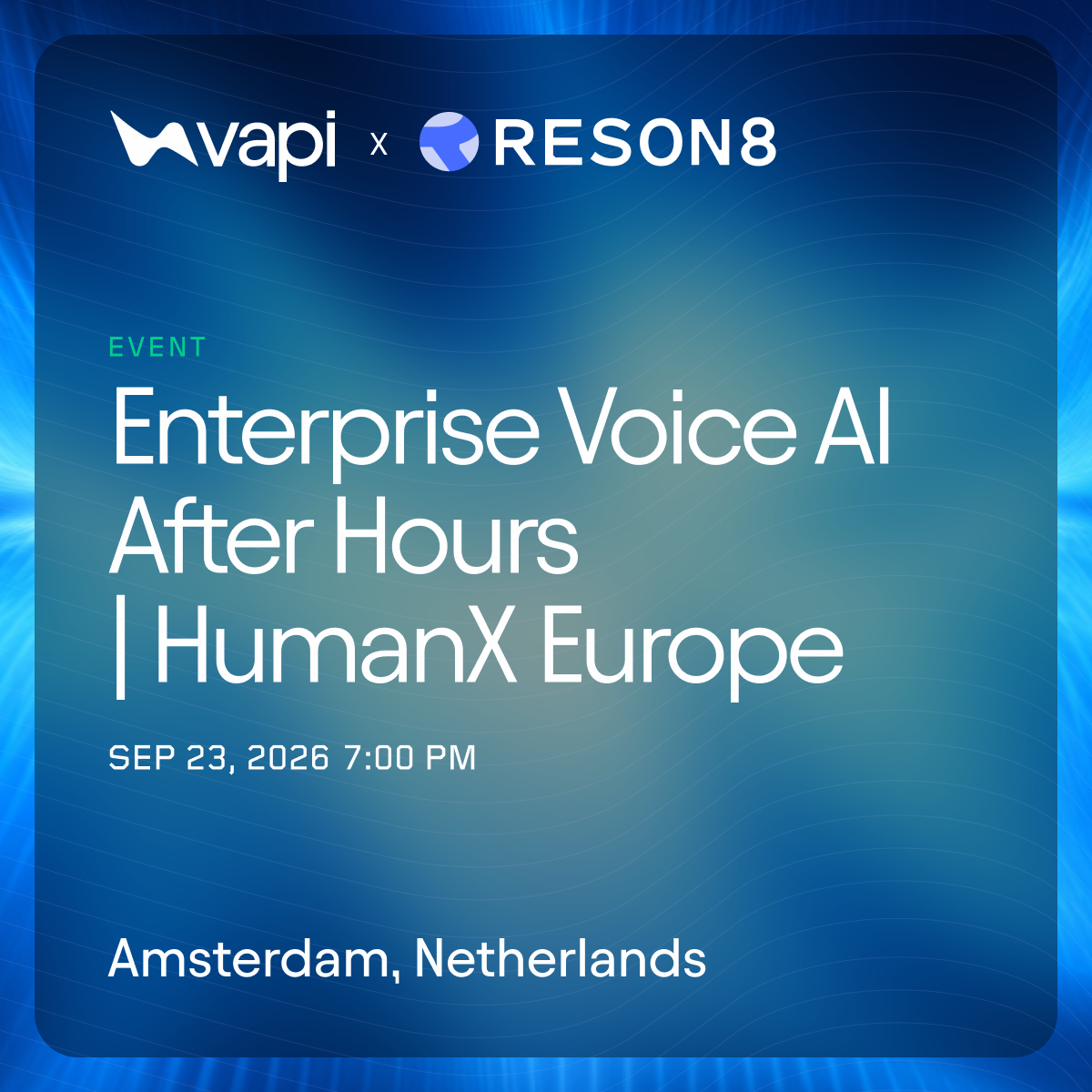 Enterprise voice AI after hours | HumanX Amsterdam