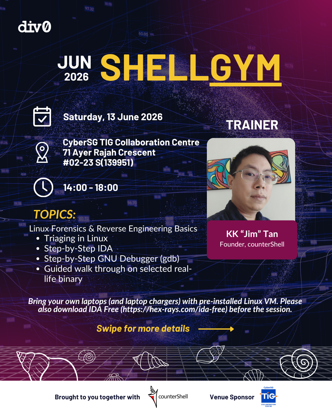 Cover art for #SHELLGym — CyberSG TIG Collaboration Centre (formerly ICE71)