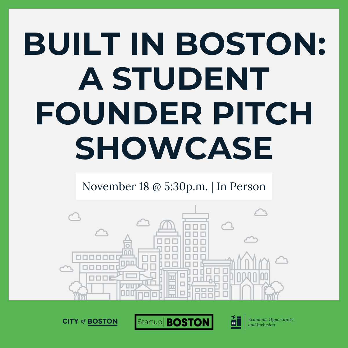 Built in Boston: A Student Founder Pitch Showcase
