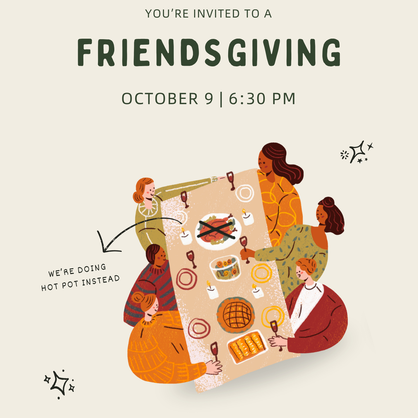 FRIENDSGIVING: פוט חם ורולר סקייטינג 🍲🛼