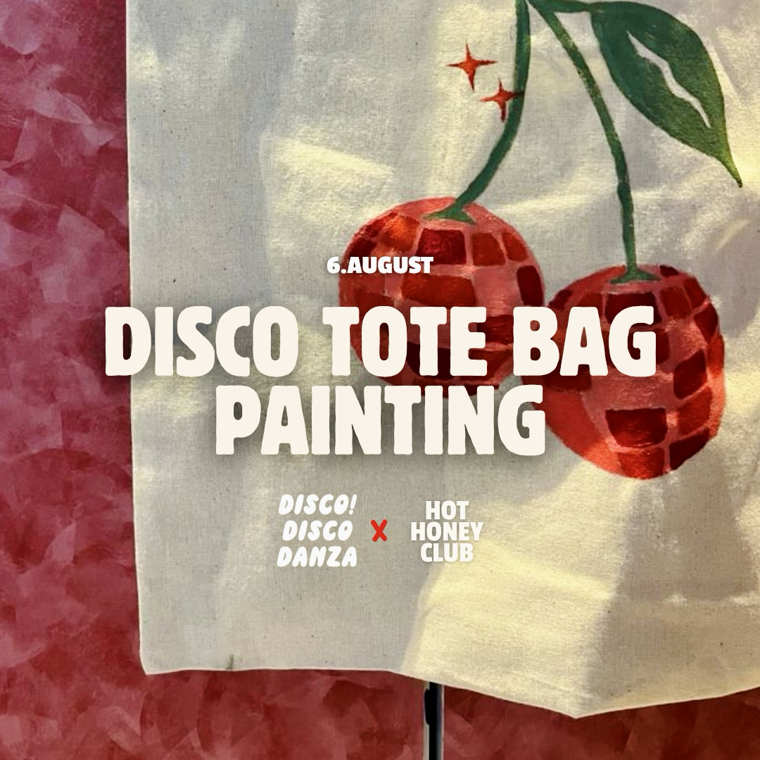 DISCO TOTE BAG PAINTING ✨