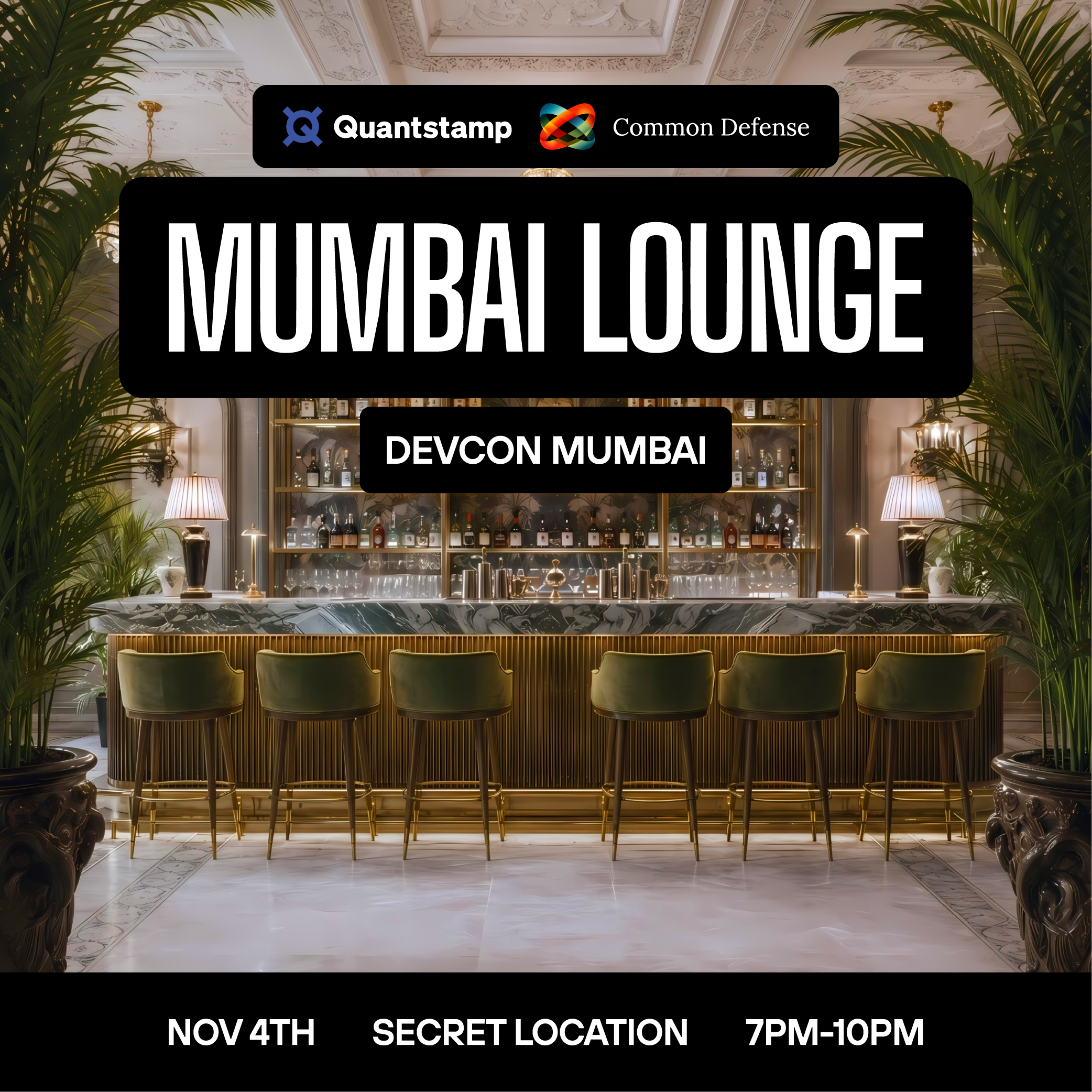 Quantstamp x Common Defense Mumbai Lounge | Devcon 2026