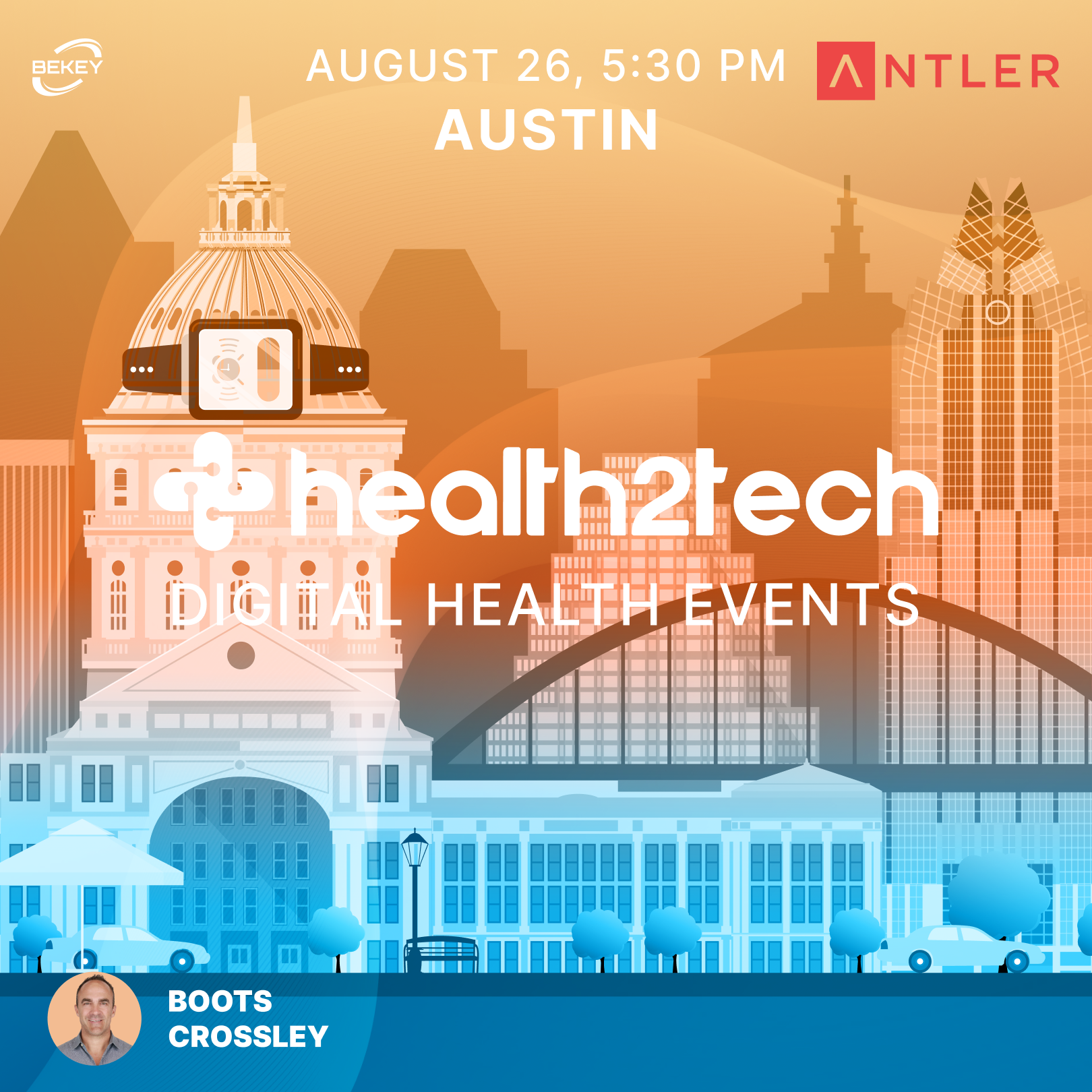 Health2Tech אוסטין 26 באוגוסט 2026