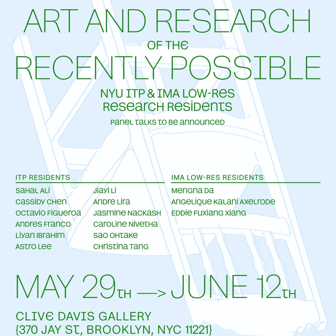 Cover art for #Art and Research of the Recently Possible [Opening Reception] — Gallery @ 370 Jay