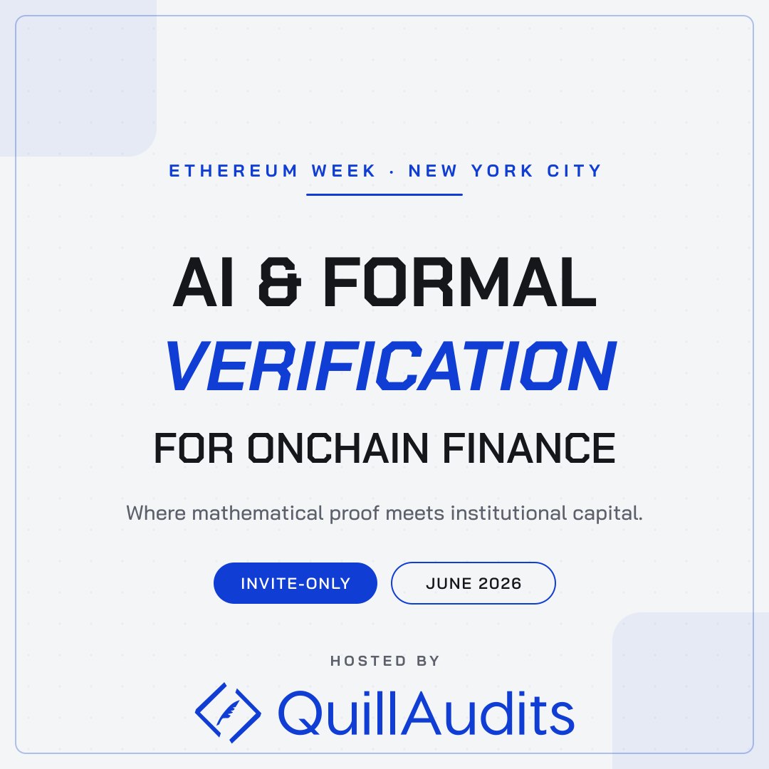 Cover art for #AI & Formal Verification for Onchain Finance — New York, NY