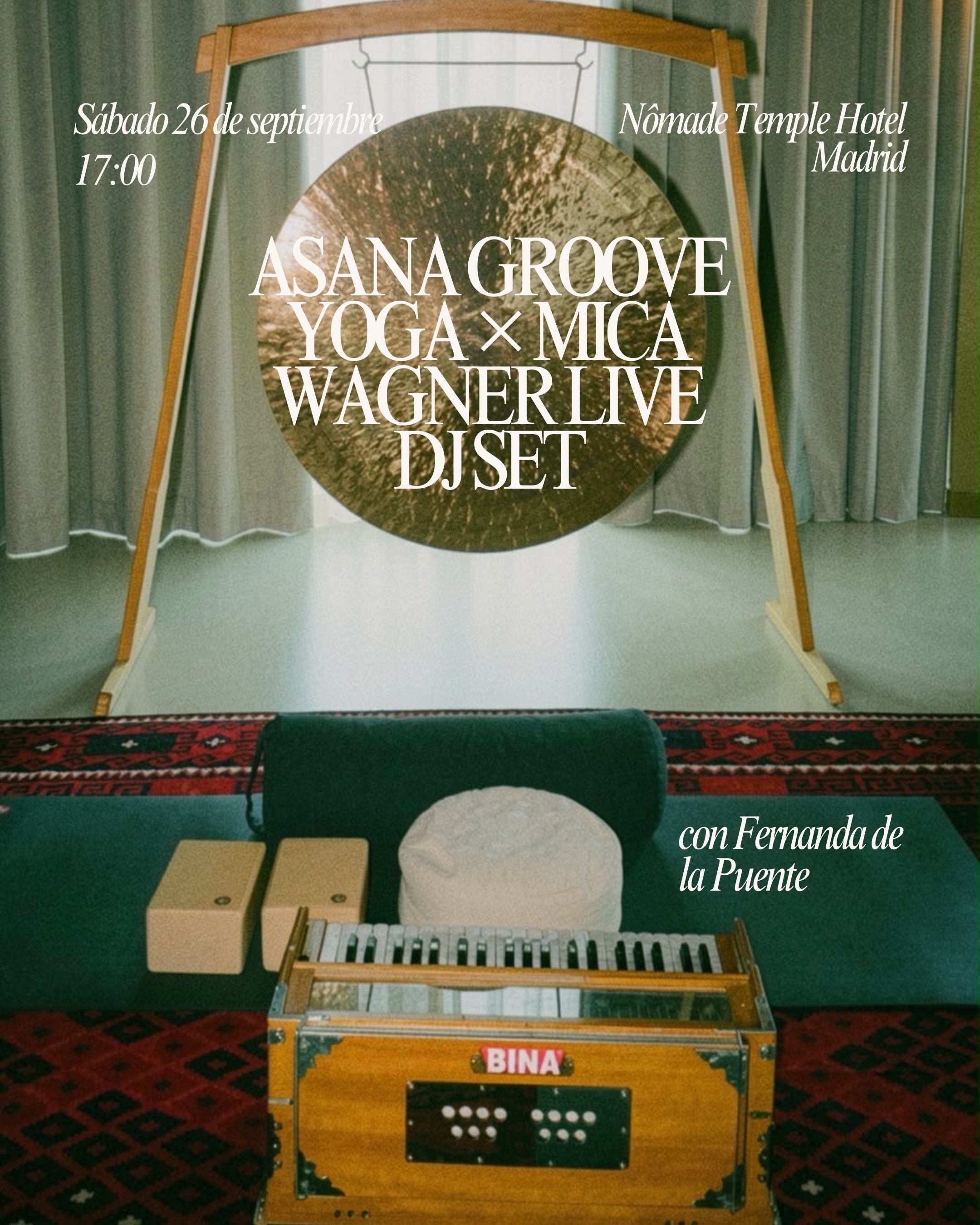 IMMERSIVE SATURDAY: ASANA GROOVE YOGA × MICA WAGNER LIVE DJ SET