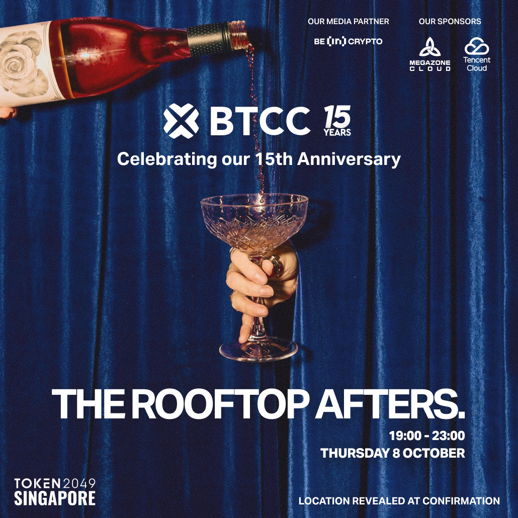 BTCC THE ROOFTOP AFTERS - TOKEN2049 Side Event