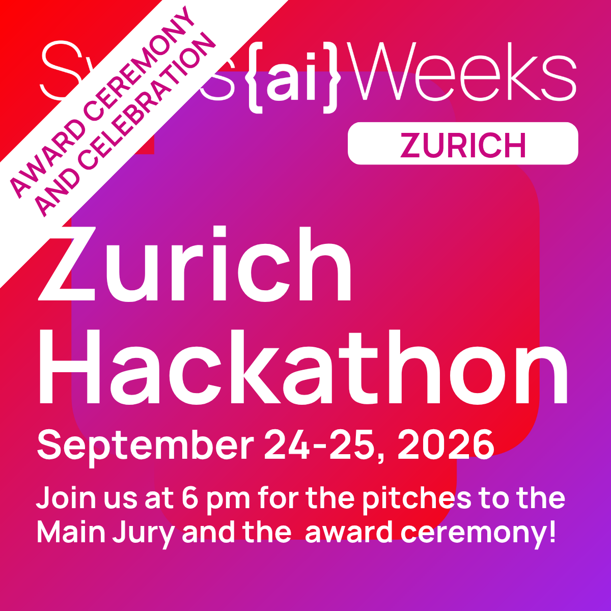 Hoofjury en prijsuitreiking op de Zurich Hackathon