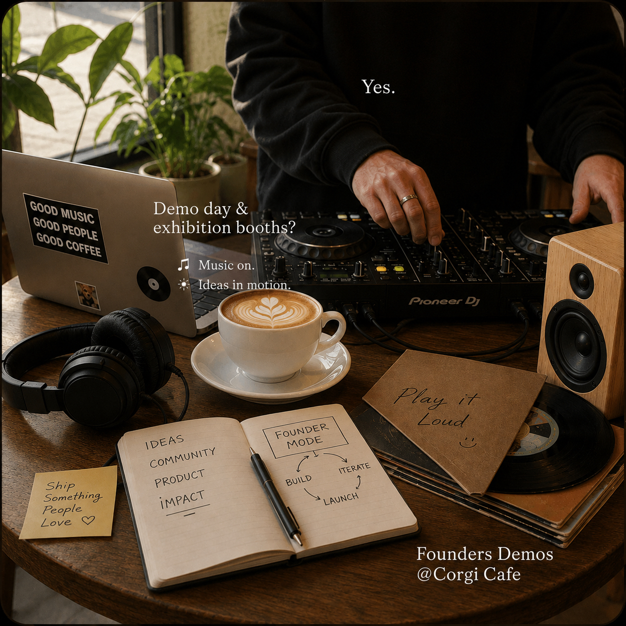 Founders Demo Day @ Corgi Cafe