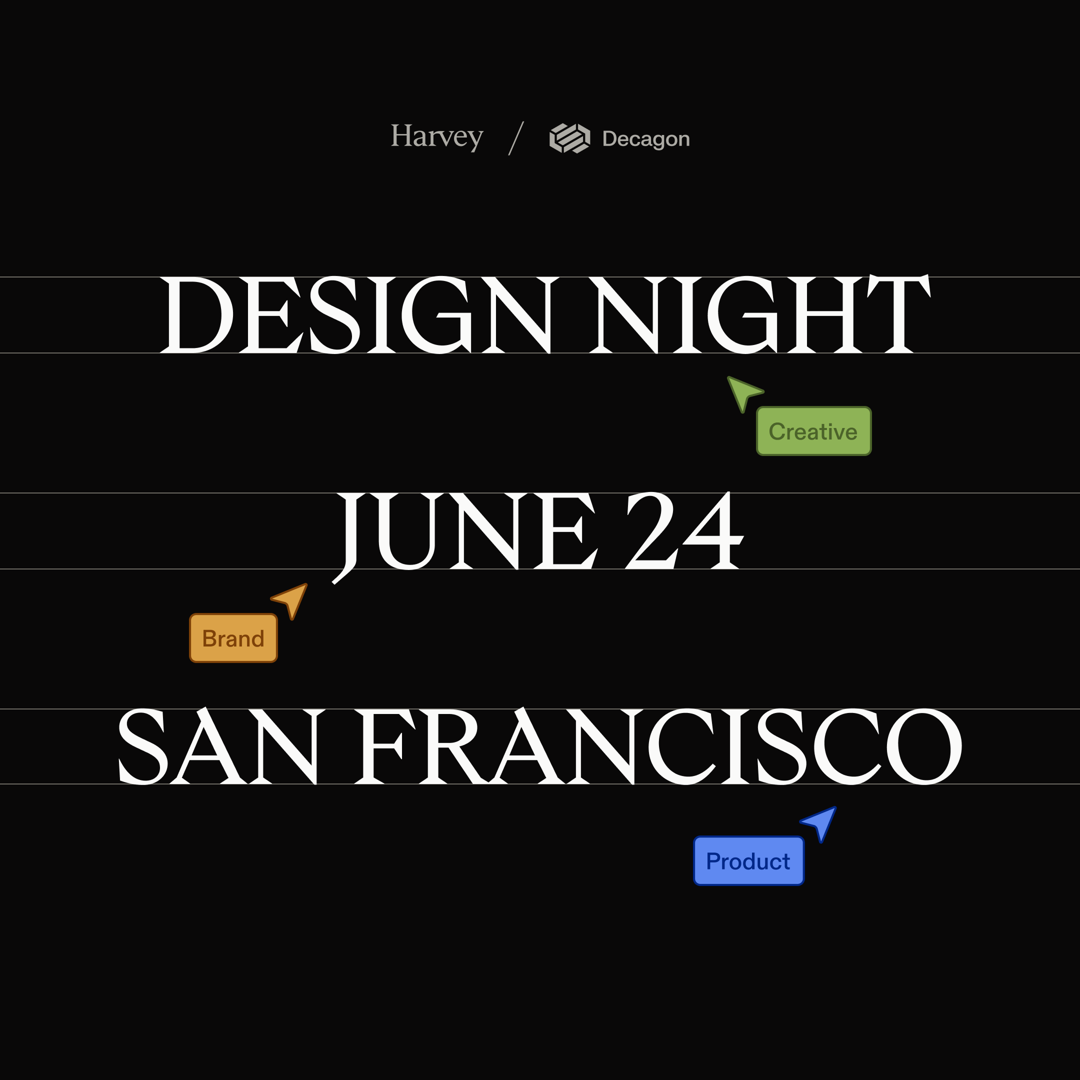 Harvey x Decagon Design Night