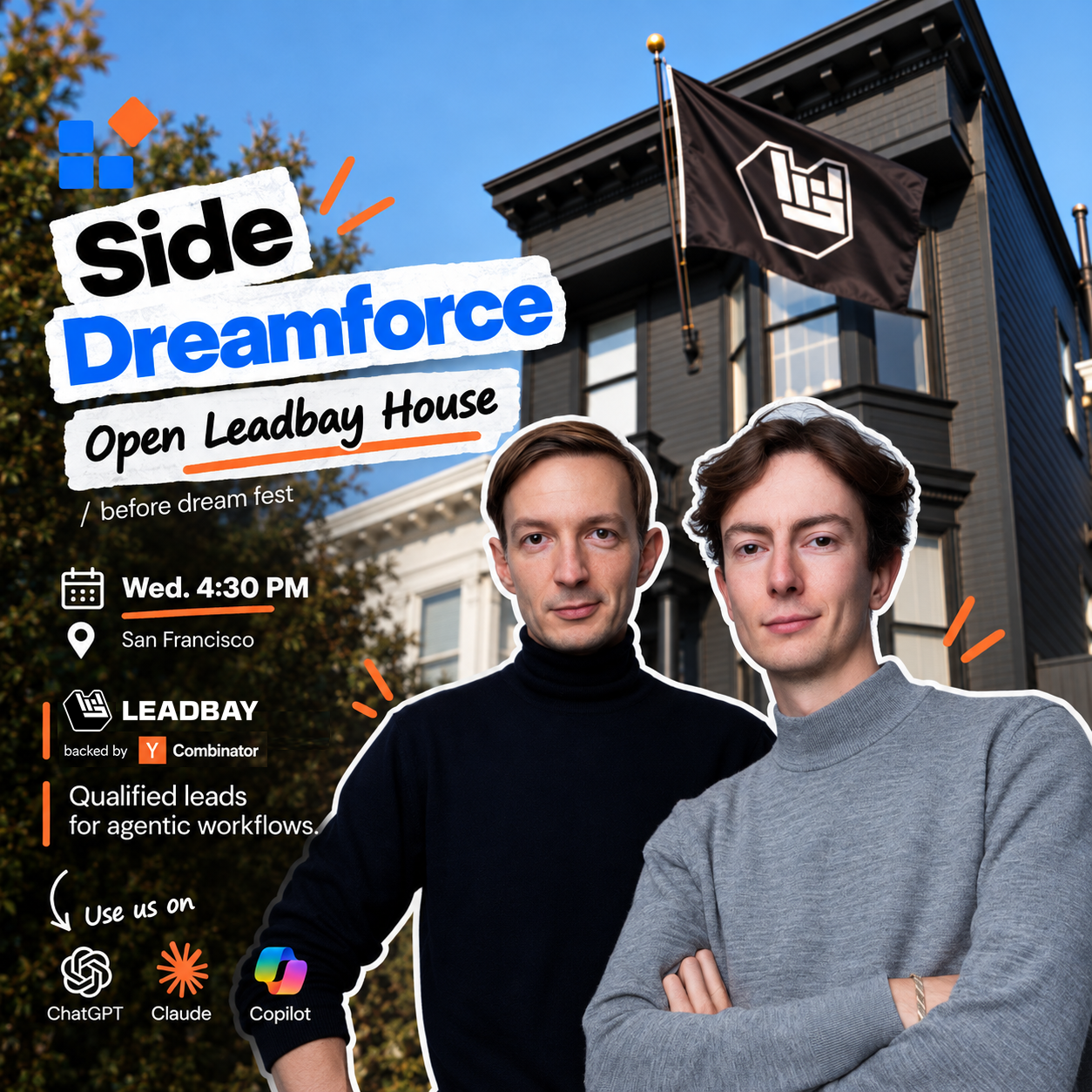 SIDE DREAMFORCE: Open Leadbay House - qualified leads for agentic workflows.