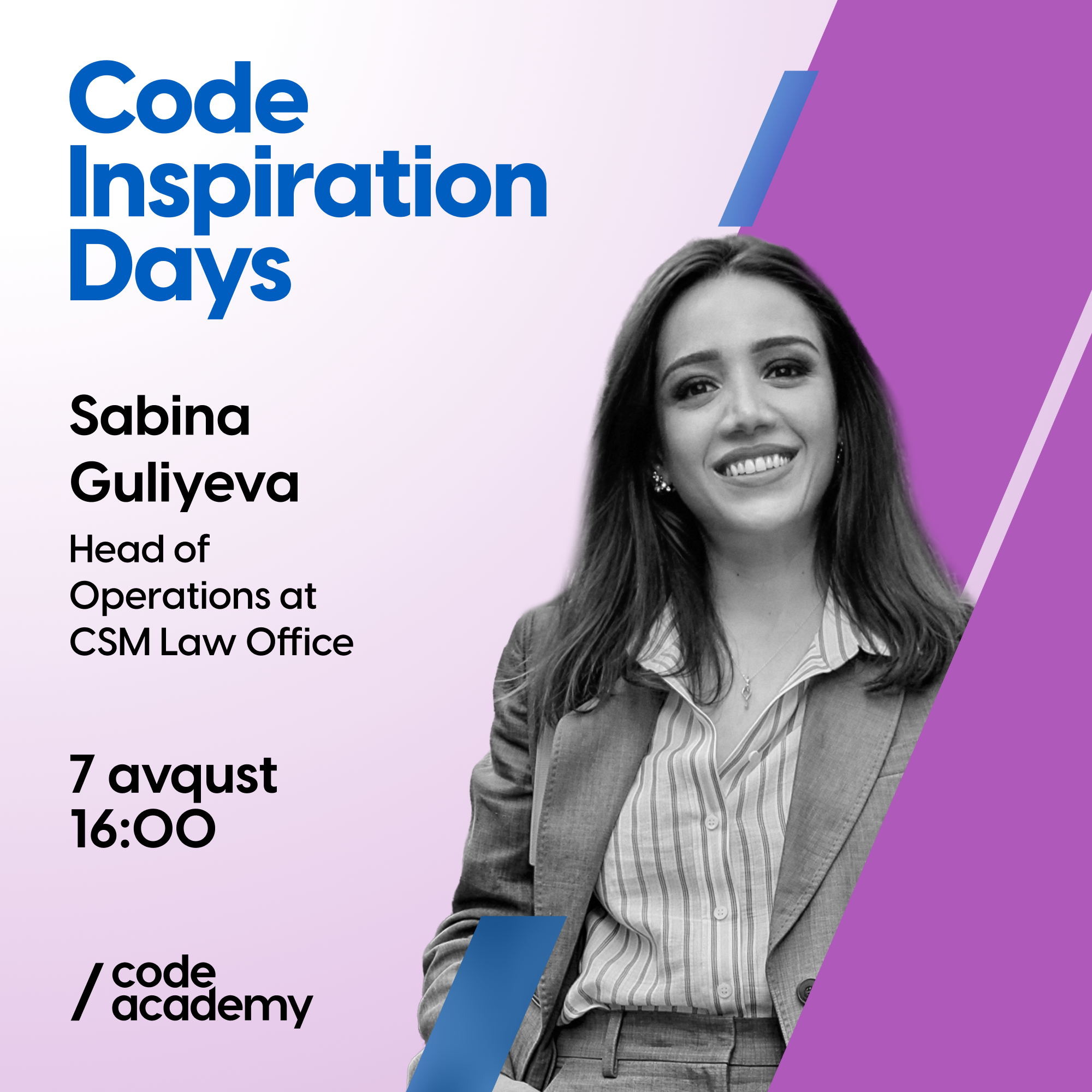 Code Inspiration Days | Meeting with Sabina Guliyeva