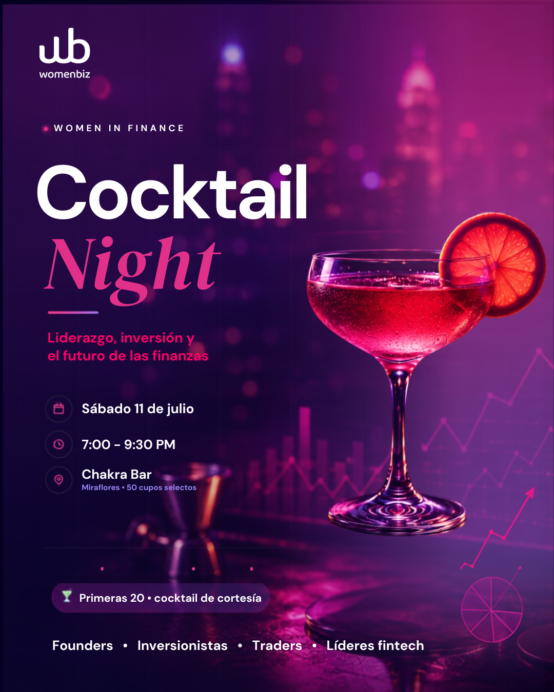 Women In Finance Cocktail night 🍸💜