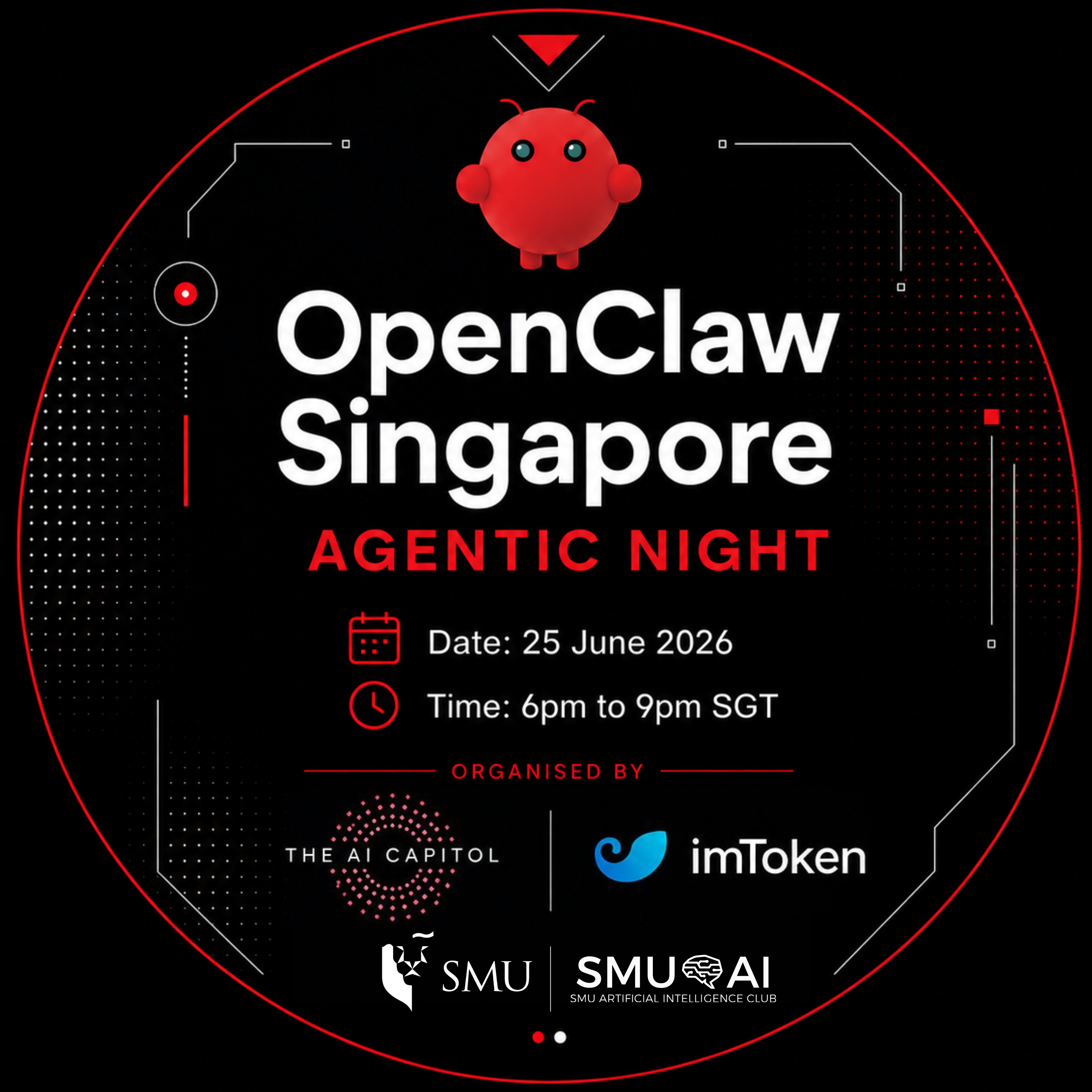 Cover art for #OpenClaw Singapore Agentic Night — Singapore Management University