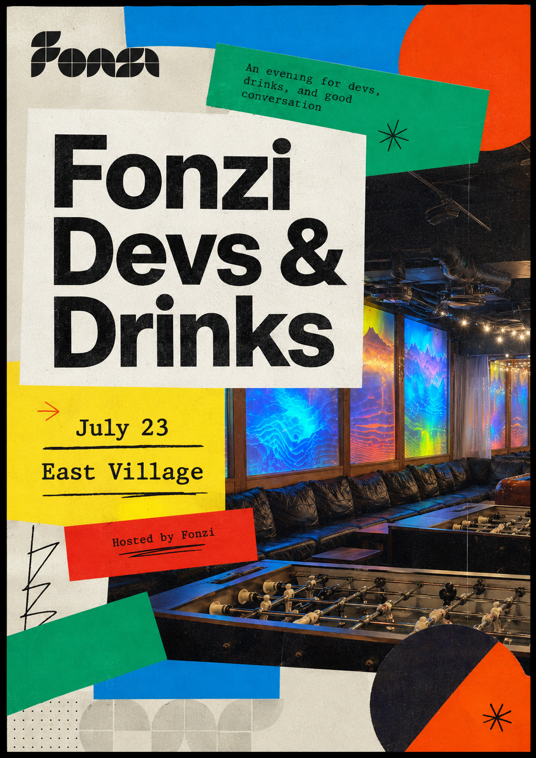 Fonzi's July Devs & Drinks