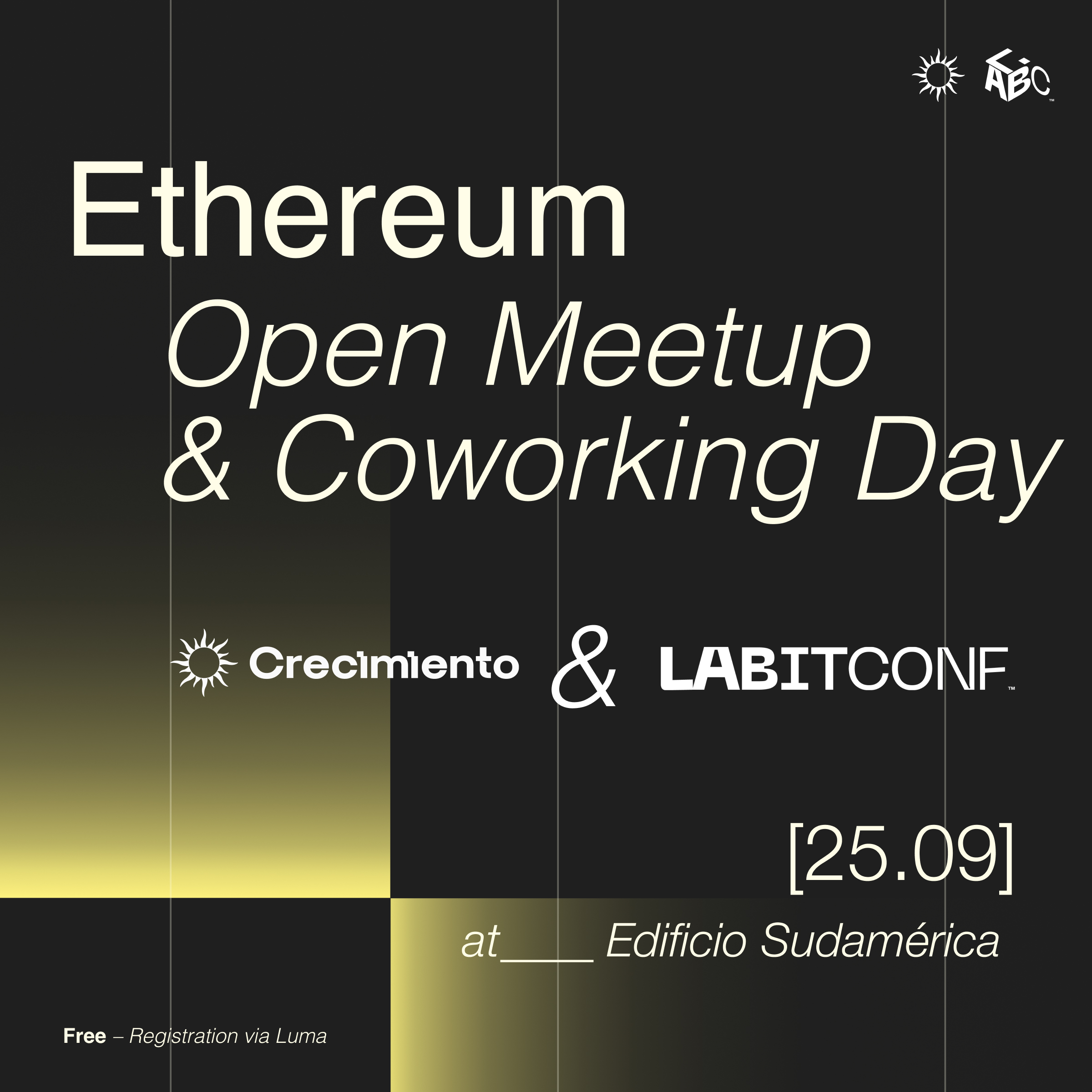 Ethereum OPEN Meetup & Coworking Day | Crecimiento x LABITCONF