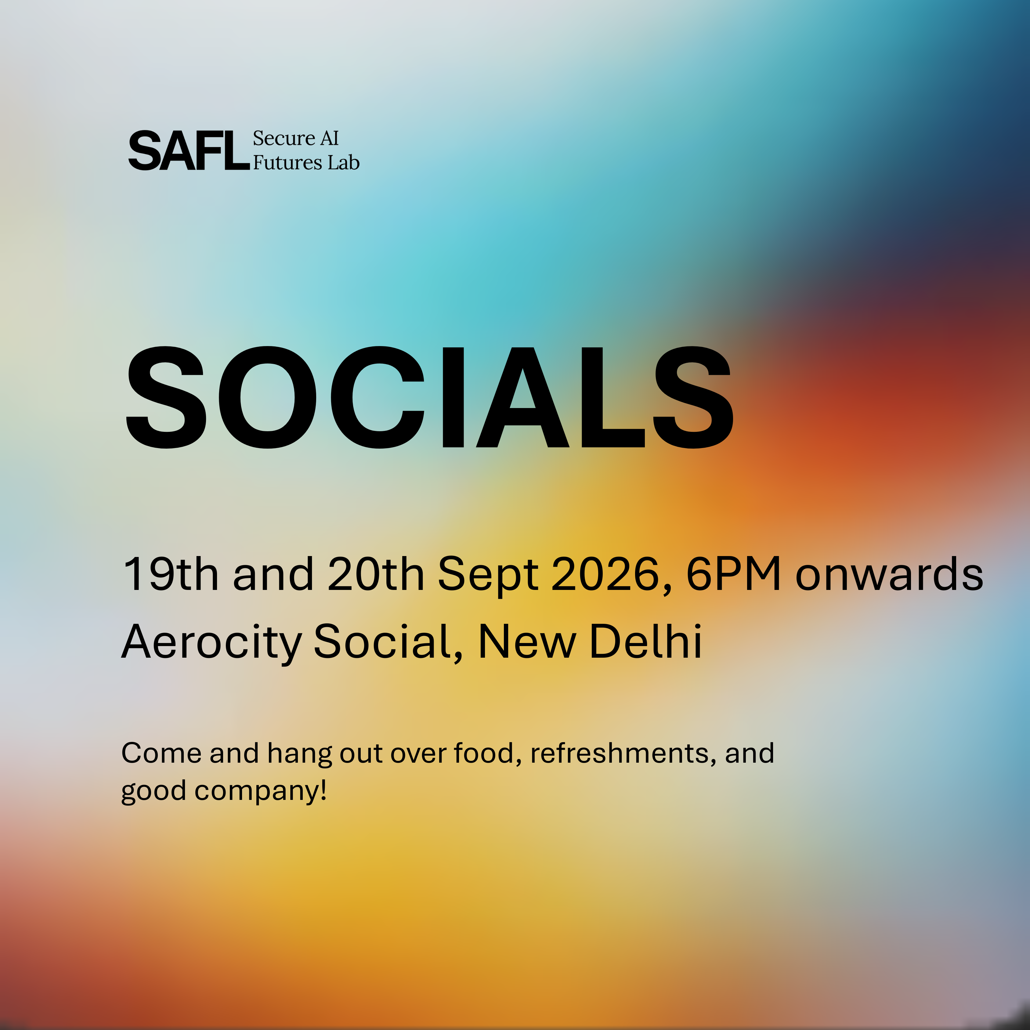 SAFL Socials (19. September) @ EAGxIndia 2026