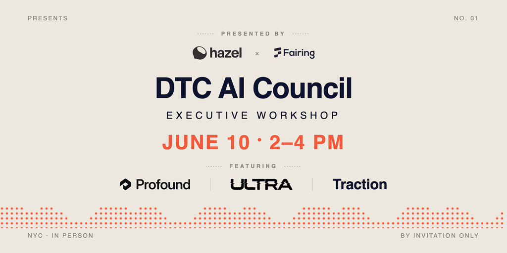 Cover art for #DTC AI Council - Executive Workshop — New York, NY