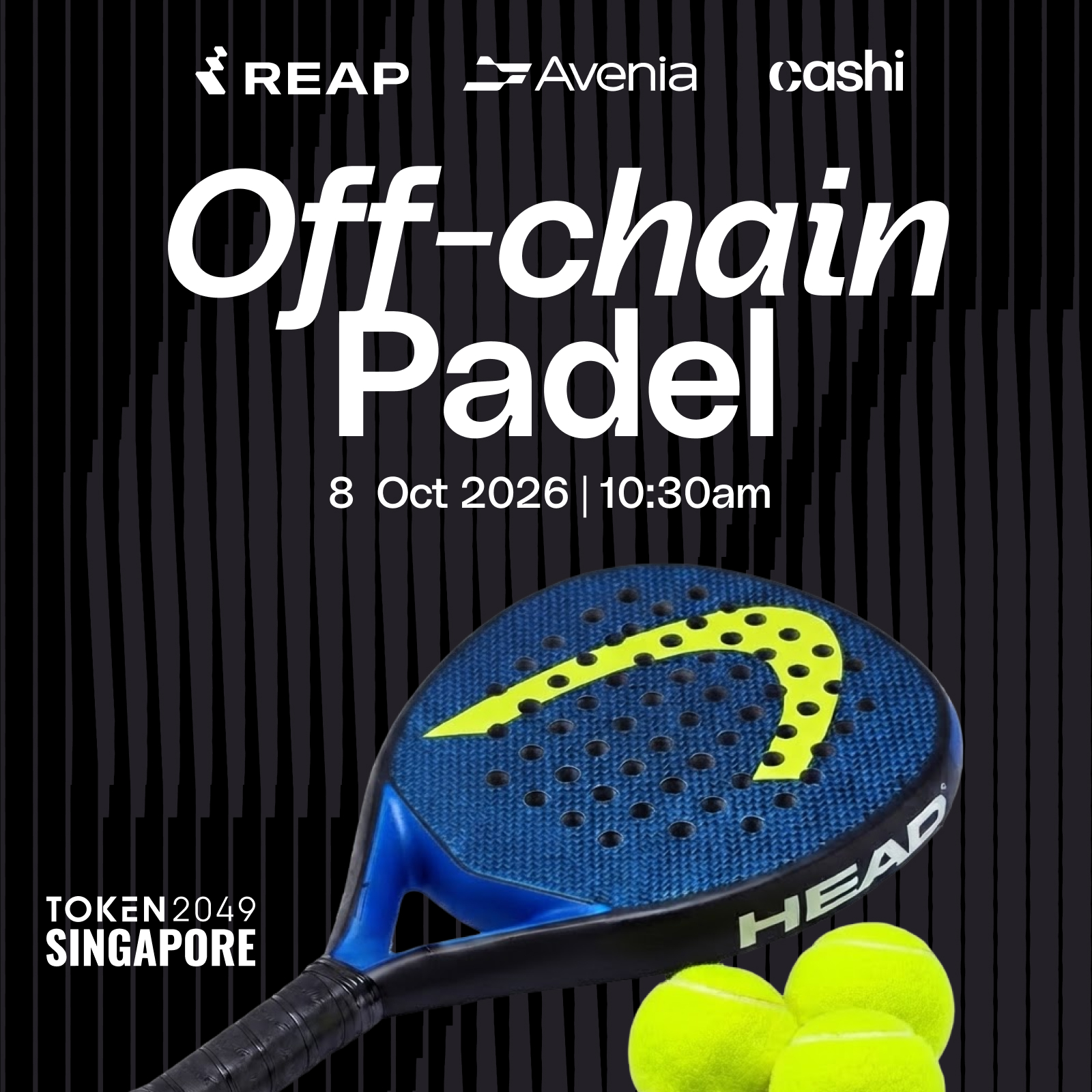 Offchain Padel by Reap x Avenia x Cashi at Token2049